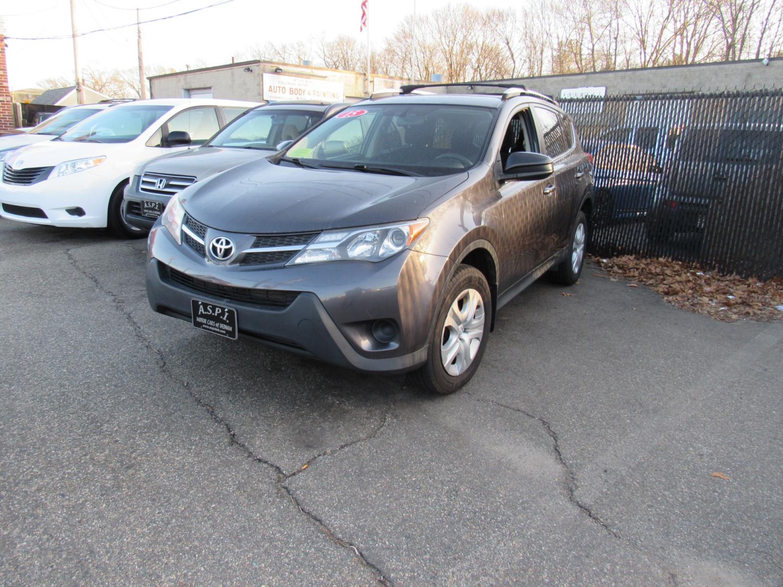 2015 Gray /Gray Toyota RAV4 LE AWD (JTMBFREV5FJ) with an 2.5L L4 DOHC 16V engine, Automatic transmission, located at 215 Milton St, Dedham, MA, 02026, (781) 329-5144, 42.241905, -71.157295 - This nice little SUV is in excellent condition. Runs great. All ASPI Motor Cras vehicles are fully serviced before they are delivered. Our inventory goes through a 200 point digital inspection, that is attached to this ad. Come with a 3/3 nationwide warranty included in the price. Call for details. - Photo #2