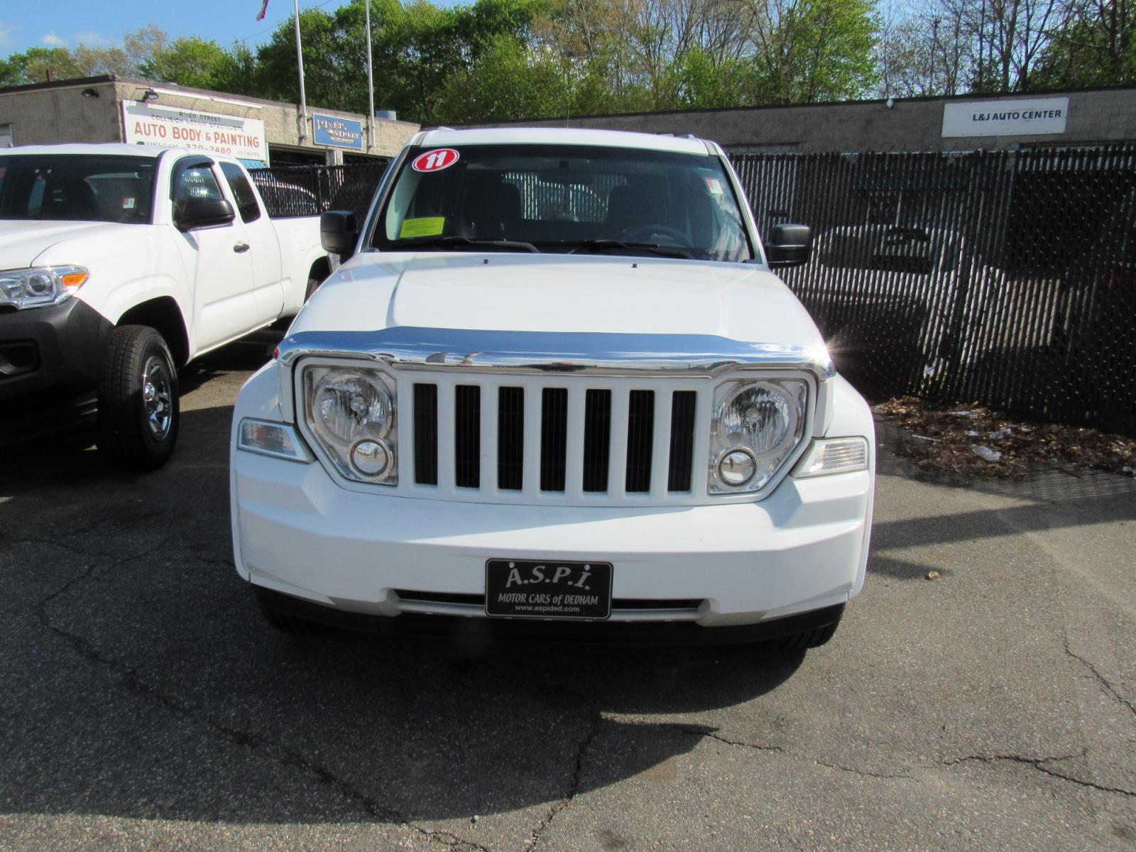 2011 White /Gray Jeep Liberty Sport 4WD (1J4PN2GK6BW) with an 3.7L V6 SOHC 12V engine, 4-Speed Automatic transmission, located at 215 Milton St, Dedham, MA, 02026, (781) 329-5144, 42.241905, -71.157295 - This nice SUV is in excellent condition. This is a Certified vehicle. Comes with a 3/3 nationwide warranty included in the price. Call for details. All ASPI Motor Cars vehicles are serviced before they are delivered to assure the highest quality used vehicles. - Photo #1