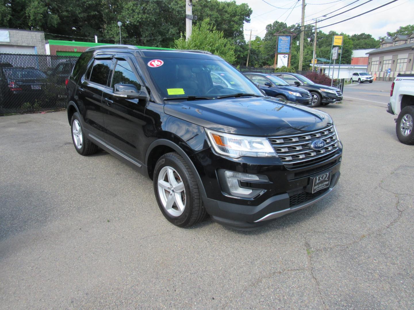 2016 BLACK /Black Ford Explorer (1FM5K8DH6GG) , Automatic transmission, located at 215 Milton St, Dedham, MA, 02026, (781) 329-5144, 42.241905, -71.157295 - This nice SUV is loaded. 7 passenger. Room for the entire family. All ASPI Motor Cars vehicles are fully serviced before they are delivered to assure the highest quality used vehicles. Comes with a 3/3 warranty included in the price. Call for details. Prices on all vehicles do not include $299.95 - Photo#0