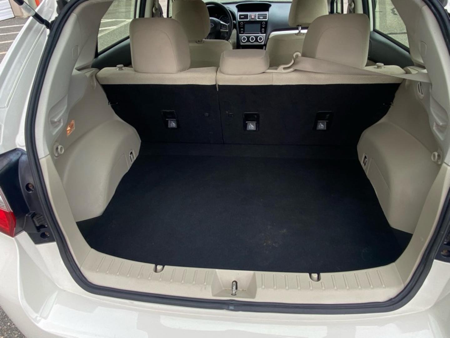 2015 White /Tan Subaru Impreza 2.0i Premium PZEV 5-Door (JF1GPAC61FH) with an 2.0L H4 DOHC 16V engine, Continuously Variable Transmission transmission, located at 215 Milton St, Dedham, MA, 02026, (781) 329-5144, 42.241905, -71.157295 - Photo#18