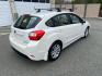 2015 White /Tan Subaru Impreza 2.0i Premium PZEV 5-Door (JF1GPAC61FH) with an 2.0L H4 DOHC 16V engine, Continuously Variable Transmission transmission, located at 215 Milton St, Dedham, MA, 02026, (781) 329-5144, 42.241905, -71.157295 - Photo#2