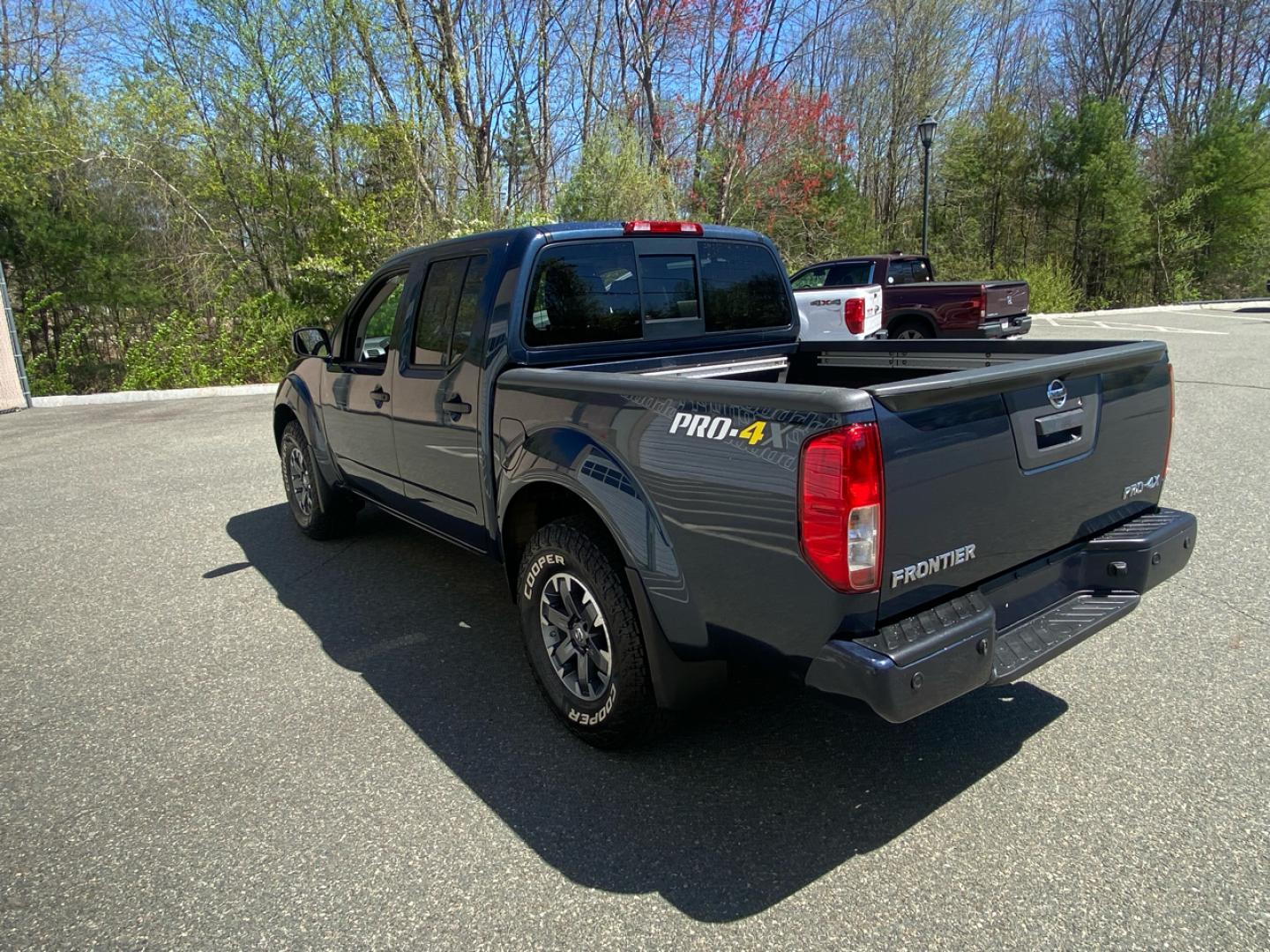 2019 Blue /Grey Nissan Frontier SL Crew Cab 5AT 4WD Pro-4 (1N6AD0EV1KN) with an 4.0L V6 DOHC 24V engine, 5A transmission, located at 215 Milton St, Dedham, MA, 02026, (781) 329-5144, 42.241905, -71.157295 - Single Owner, Low Mileage 4WD. Sure to please on every level!! Prices on all vehicles do not include $299.95 Documentation fee, as well as Massachusetts sales tax, Registration, Title Fee and State inspection. We try our hardest to be as accurate in our descriptions as possible. ASPI Motor Ca - Photo#5