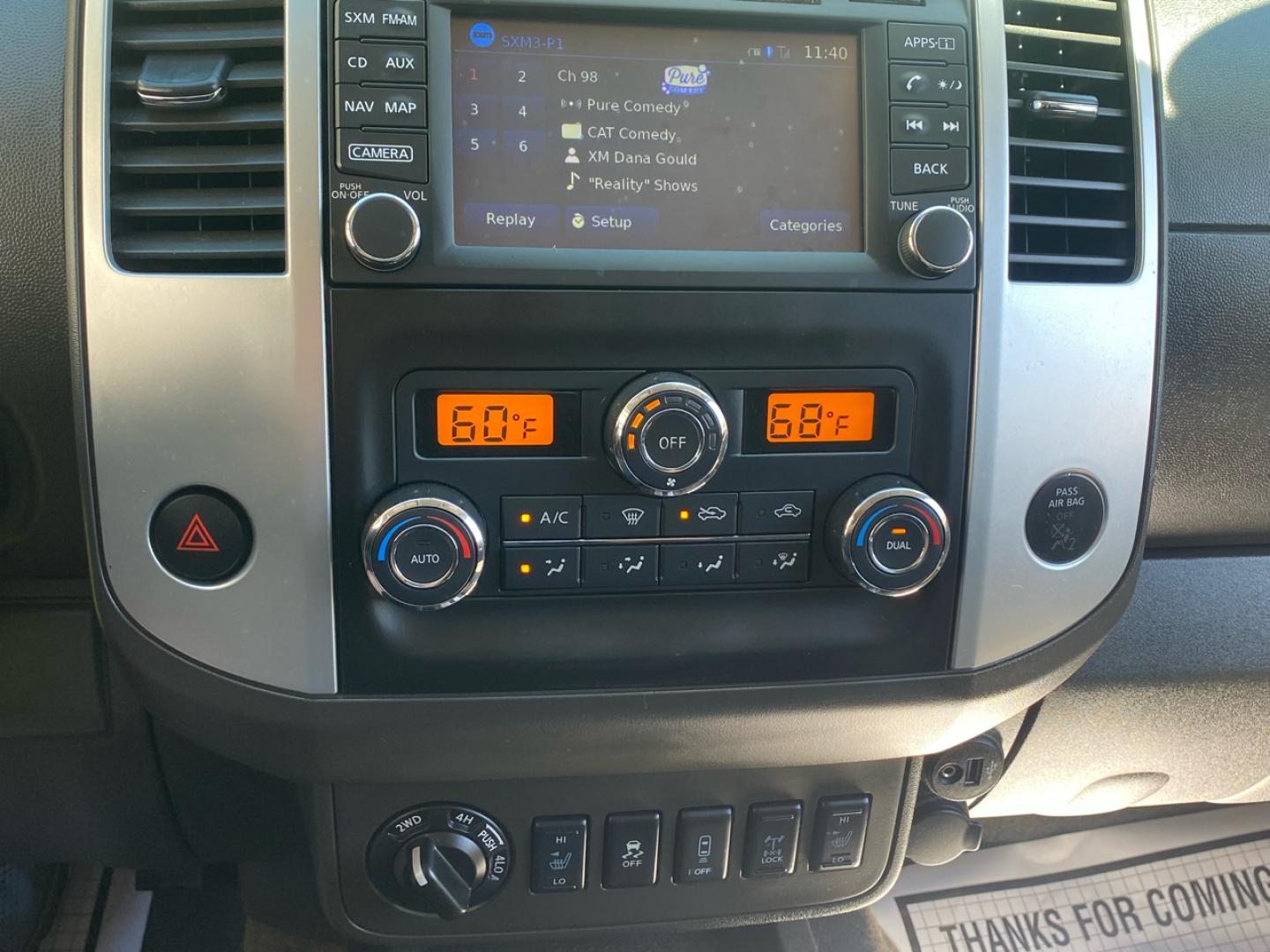 2019 Blue /Grey Nissan Frontier SL Crew Cab 5AT 4WD Pro-4 (1N6AD0EV1KN) with an 4.0L V6 DOHC 24V engine, 5A transmission, located at 215 Milton St, Dedham, MA, 02026, (781) 329-5144, 42.241905, -71.157295 - Single Owner, Low Mileage 4WD. Sure to please on every level!! Prices on all vehicles do not include $299.95 Documentation fee, as well as Massachusetts sales tax, Registration, Title Fee and State inspection. We try our hardest to be as accurate in our descriptions as possible. ASPI Motor Ca - Photo#13