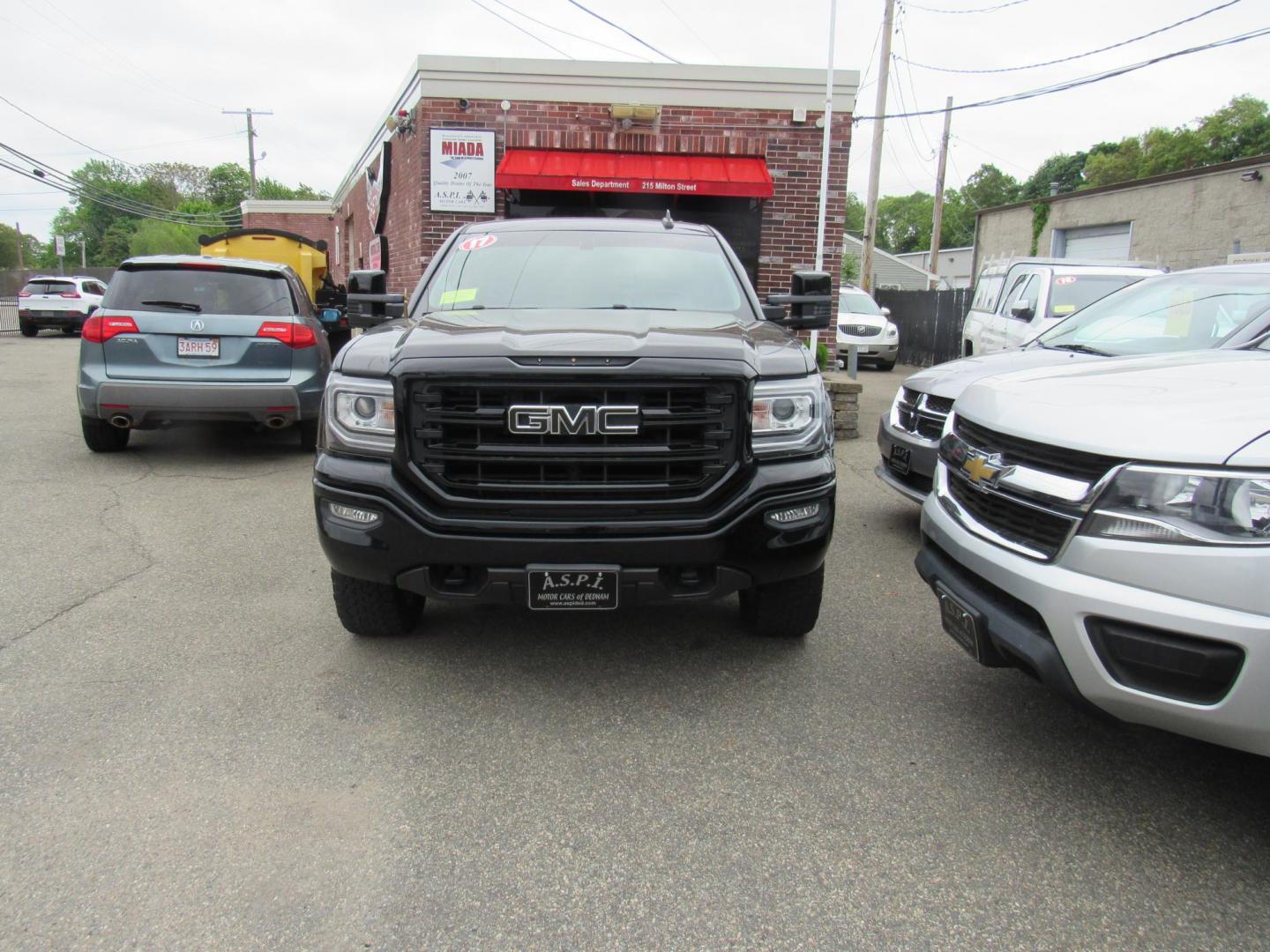 2017 BLACK /Gray GMC Sierra 1500 SLE Double Cab 4WD (1GTV2MEC7HZ) with an 5.3L V8 OHV 16V engine, 6A transmission, located at 215 Milton St, Dedham, MA, 02026, (781) 329-5144, 42.241905, -71.157295 - This beautiful truck is in excellent condition. Runs as good as it looks. New Borla dual exhaust. Tongue cover.Heated Seats All ASPI Motor Cars vehicles are fully service before they are delivered to assure the highest quality used vehicles. Comes with a 3/3 warranty included in the price.. Price - Photo#1