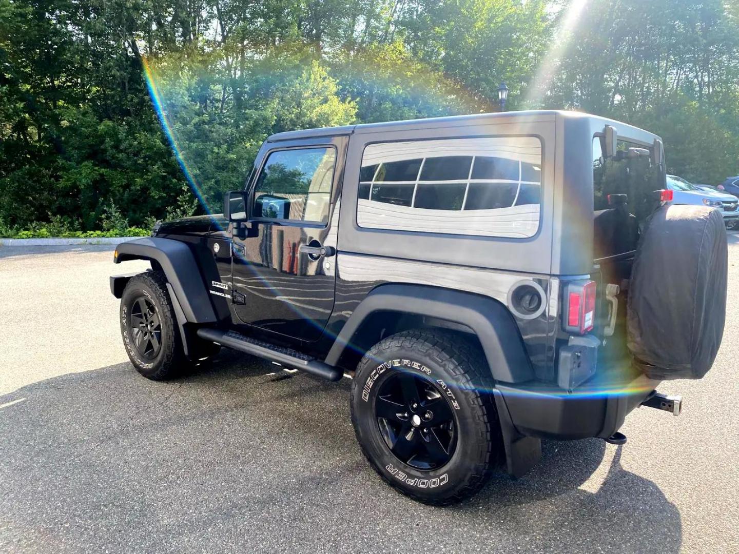2016 BLACK /Grey Jeep Wrangler Sport 4WD (1C4AJWAG1GL) with an 3.6L V6 DOHC 24V FFV engine, Automatic transmission, located at 215 Milton St, Dedham, MA, 02026, (781) 329-5144, 42.241905, -71.157295 - Nice clean two door Sure to please Prices on all vehicles do not include $299.95 Documentation fee, as well as Massachusetts sales tax, Registration, Title Fee and State inspection. We try our hardest to be as accurate in our descriptions as possible. ASPI Motor Cars is not responsible for err - Photo#5