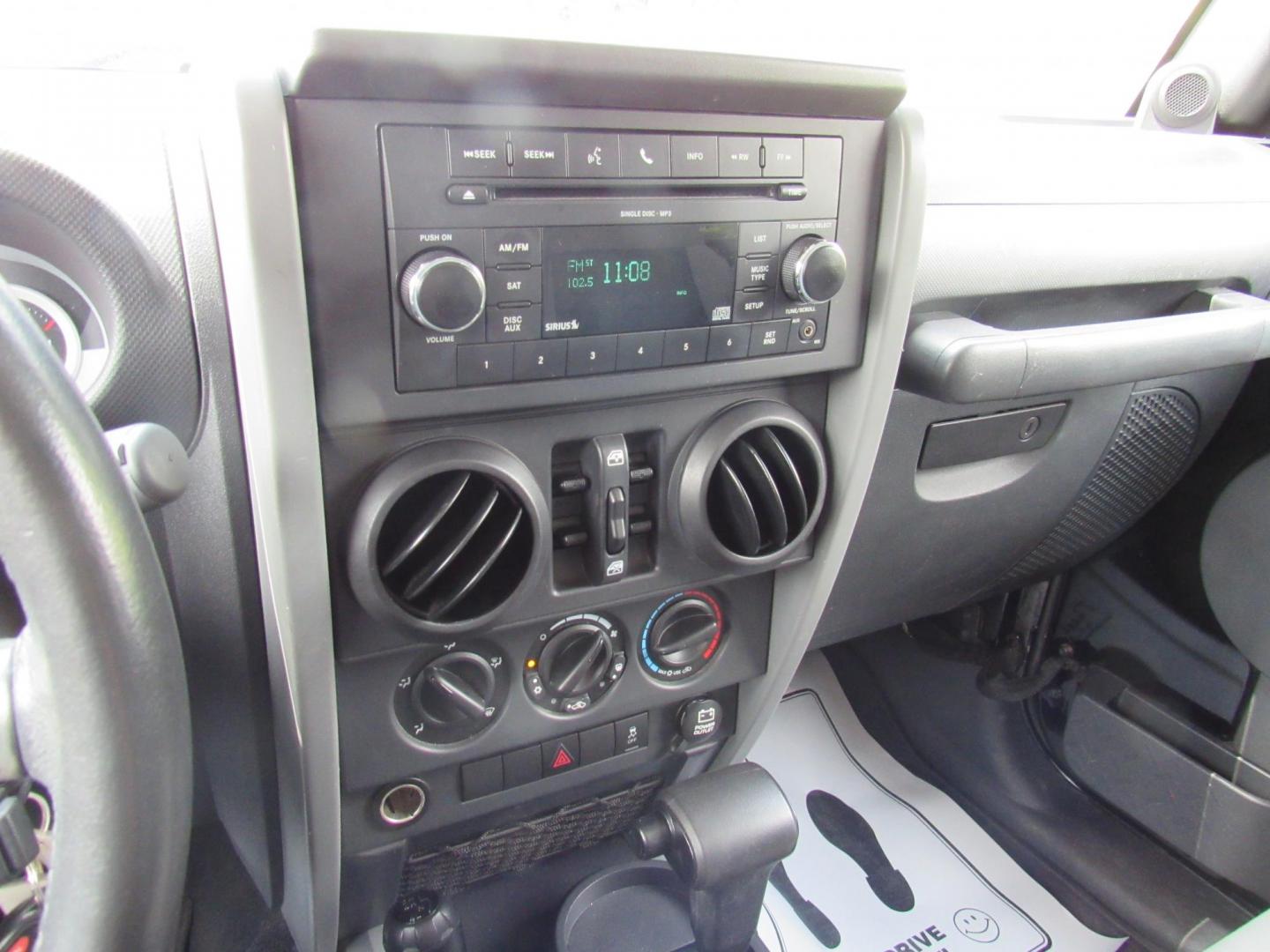 2010 BLACK /Gray Jeep Wrangler Unlimited Sport 4WD (1J4BA3H1XAL) with an 3.8L V6 OHV 12V engine, Automatic transmission, located at 215 Milton St, Dedham, MA, 02026, (781) 329-5144, 42.241905, -71.157295 - Photo#18