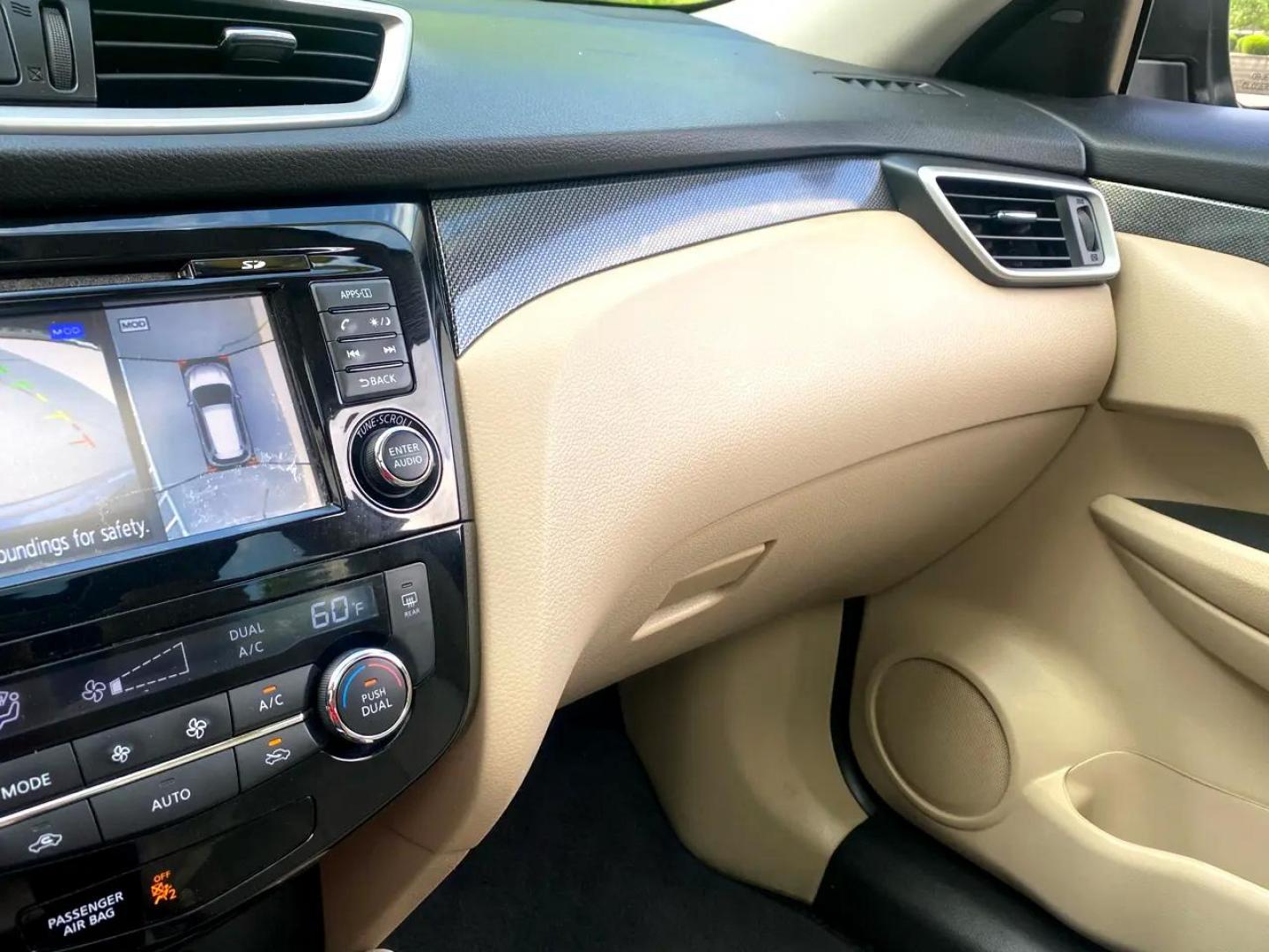 2016 Blue /Tan Nissan Rogue S AWD (5N1AT2MV4GC) with an 2.5L L4 DOHC 16V engine, CVT transmission, located at 215 Milton St, Dedham, MA, 02026, (781) 329-5144, 42.241905, -71.157295 - Always delivered safe and sound Prices on all vehicles do not include $299.95 Documentation fee, as well as Massachusetts sales tax, Registration, Title Fee and State inspection. We try our hardest to be as accurate in our descriptions as possible. ASPI Motor Cars is not responsible for errors i - Photo#11