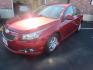2013 red /Grey Chevrolet Cruze 1LT Auto (1G1PC5SB8D7) with an 1.4L L4 DOHC 16V TURBO engine, 6-Speed Automatic transmission, located at 215 Milton St, Dedham, MA, 02026, (781) 329-5144, 42.241905, -71.157295 - This nice little low mileage sedan is in excellent condition. Runs like new. All ASPI Motor Cras vehicles are fully service before they are delivered to assure the highest quality used vehicles. Come with a 3/3 warranty included in the price. Call for details. Prices on all vehicles do not inc - Photo#2