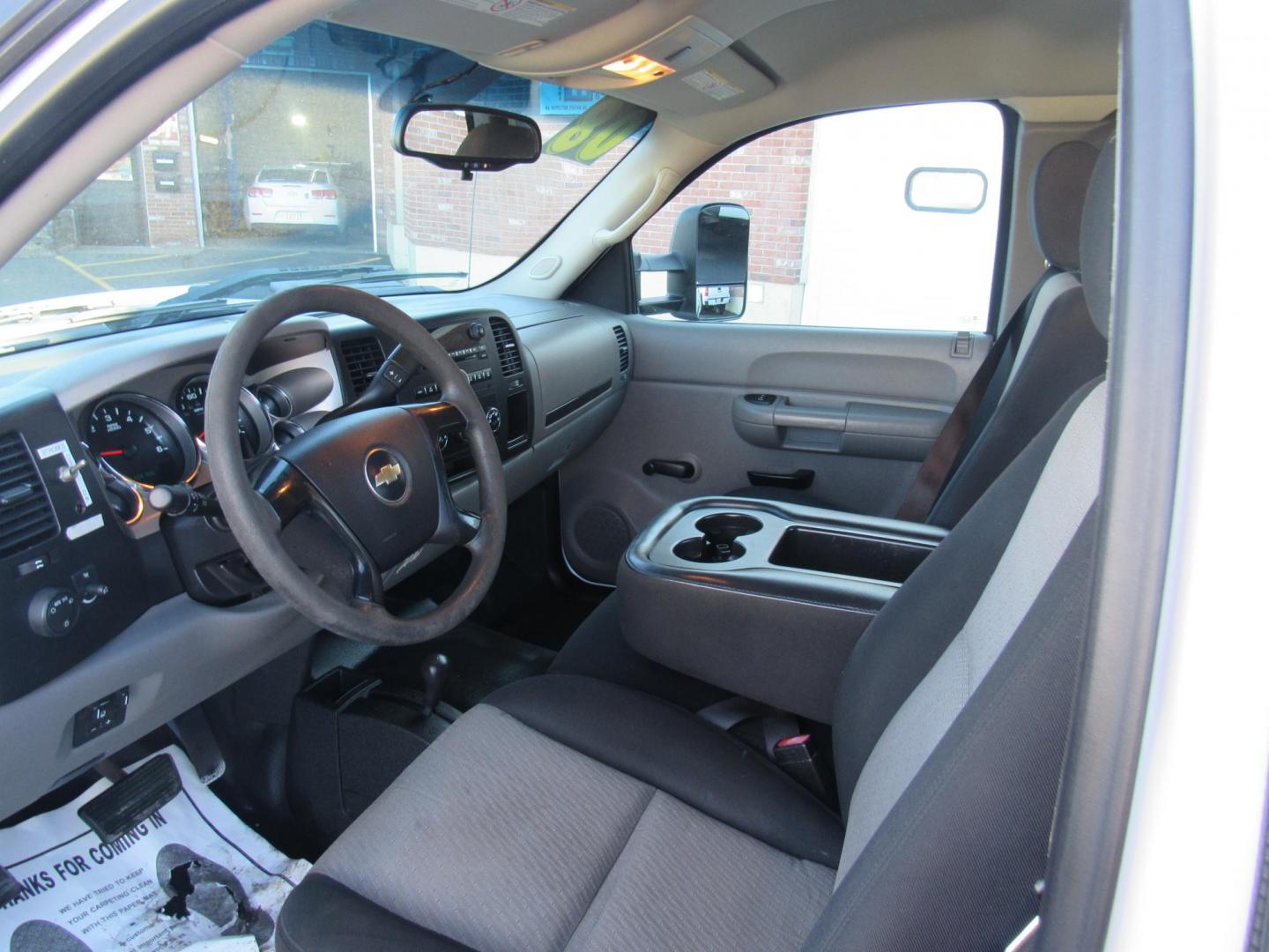 2008 White /Grey Chevrolet Silverado 2500HD LT1 Ext. Cab Long Box 4WD (1GCHK29K18E) with an 6.0L V8 OHV 16V engine, 6-Speed Automatic Overdrive transmission, located at 215 Milton St, Dedham, MA, 02026, (781) 329-5144, 42.241905, -71.157295 - Don't miss this one. 32K mile 2500HD work truck. This truck is in great condition. Fisher Plow ready. Has a plow frame, but no electronics or blade. All ASPI Motor Cars vehicles are serviced before they are delivered to assure the highest quality used vehicles. Call today! - Photo#14