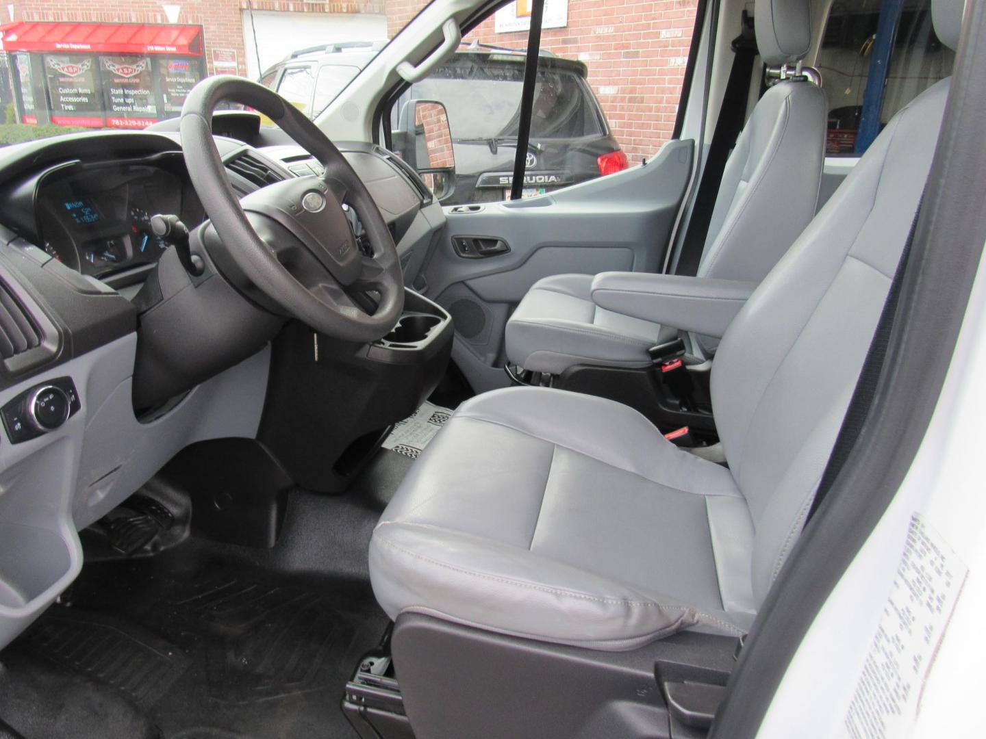 2016 White /Gray Ford Transit 150 Wagon Low Roof XLT 60/40 Pass. 130-in. WB (1FDZK1ZM3GK) with an 3.7L V6 DOHC 24V engine, 6A Automatic transmission, located at 215 Milton St, Dedham, MA, 02026, (781) 329-5144, 42.241905, -71.157295 - Photo#12
