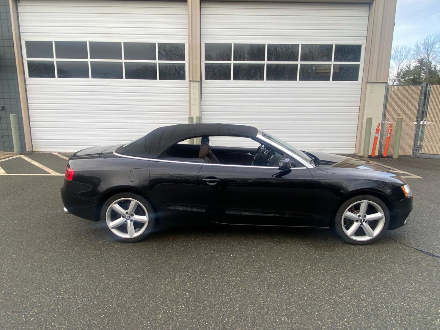 2014 BLACK /saddle Audi A5 Cabriolet 2.0T quattro Tiptronic (WAUCFAFH1EN) with an 2.0L L4 DOHC 16V TURBO engine, 6-Speed Automatic transmission, located at 215 Milton St, Dedham, MA, 02026, (781) 329-5144, 42.241905, -71.157295 - Introducing this sleek 2014 Black Audi A5 - a ride that combines style, performance, and luxury in one package. This sporty coupe comes equipped with all the bells and whistles you could want in a vehicle, from its Alloy Wheels to its Automatic Headlights and even a handy Tire Pressure Monitor. Feel - Photo#1