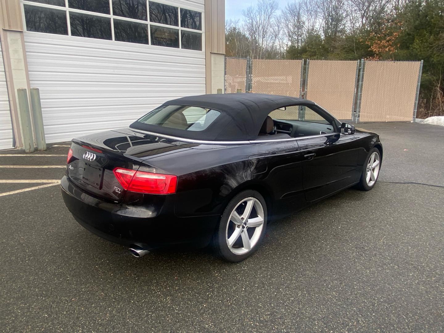 2014 BLACK /saddle Audi A5 Cabriolet 2.0T quattro Tiptronic (WAUCFAFH1EN) with an 2.0L L4 DOHC 16V TURBO engine, 6-Speed Automatic transmission, located at 215 Milton St, Dedham, MA, 02026, (781) 329-5144, 42.241905, -71.157295 - Introducing this sleek 2014 Black Audi A5 - a ride that combines style, performance, and luxury in one package. This sporty coupe comes equipped with all the bells and whistles you could want in a vehicle, from its Alloy Wheels to its Automatic Headlights and even a handy Tire Pressure Monitor. Feel - Photo#2