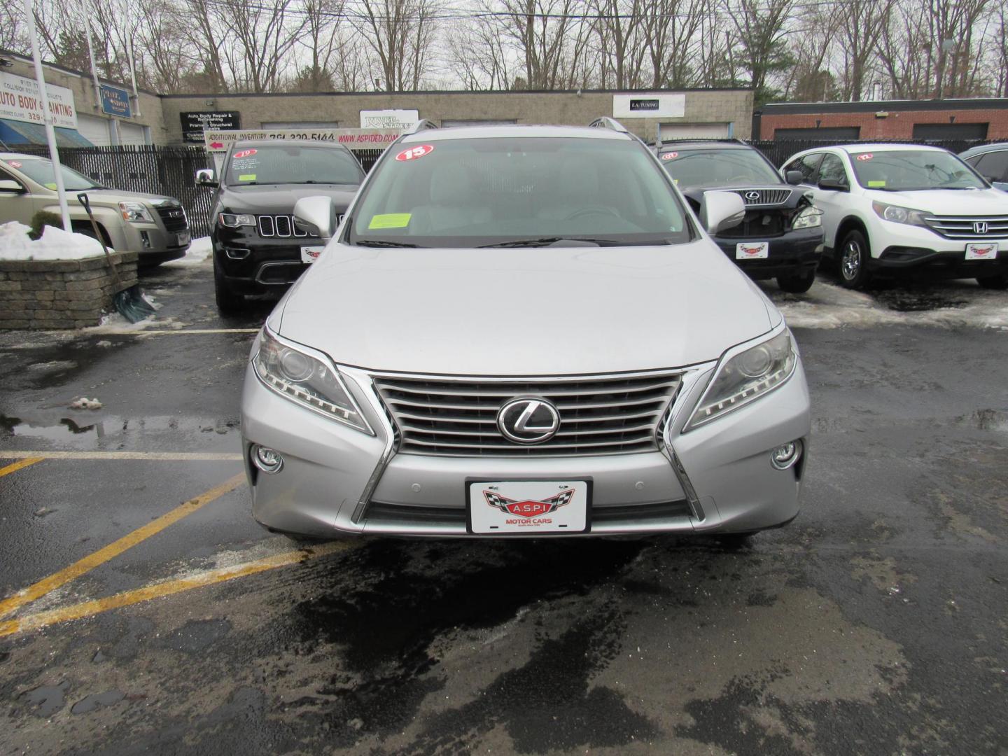 2015 SILVER /Gray Lexus RX 350 AWD (2T2BK1BA2FC) with an 3.5L V6 DOHC 24V engine, 6-Speed Automatic transmission, located at 215 Milton St, Dedham, MA, 02026, (781) 329-5144, 42.241905, -71.157295 - This nice SUV is in excellent condition. Loaded up with Leather. All ASPI Motor Cars vehicles are fully serviced before they are delivered. Comes with a 3/3 warranty included in the price. Call for details. Prices on all vehicles do not include $299.95 Documentation fee, as well as Massachusetts - Photo#1