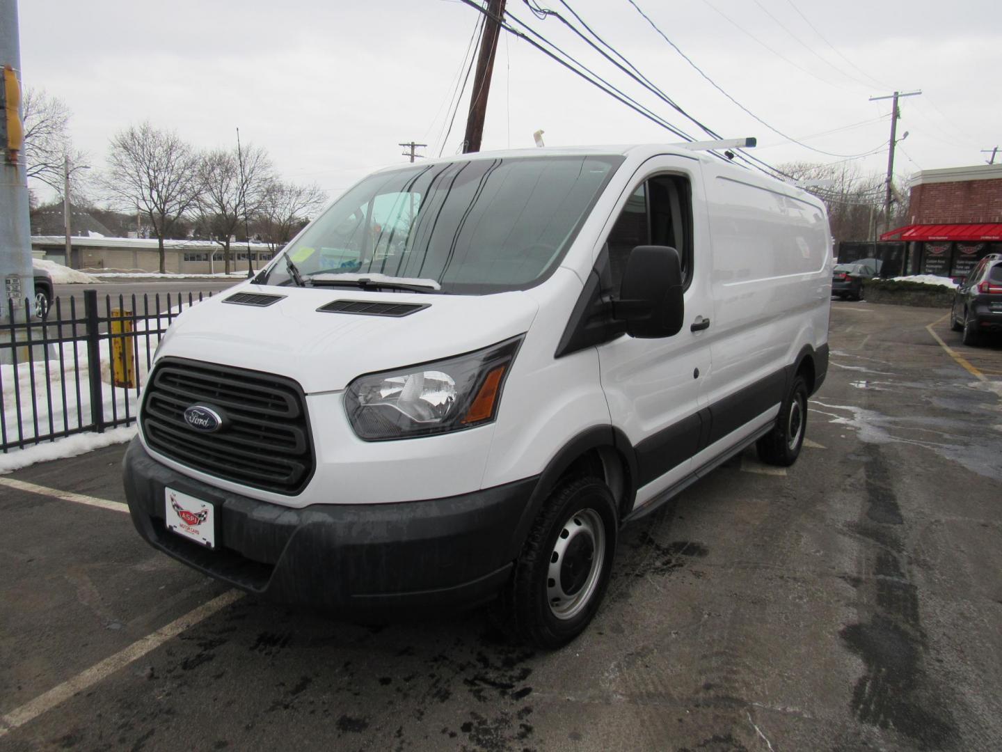 2016 White /Gray Ford Transit 250 Van Low Roof 60/40 Pass.130-in. WB (1FTYR1ZM5GK) with an 3.7L V6 DOHC 24V engine, 6A transmission, located at 215 Milton St, Dedham, MA, 02026, (781) 329-5144, 42.241905, -71.157295 - This nice low mileage cargo van is in excellent condition. Runs like new. All ASPI Motor Cras Vehicles are fully serviced before they are delivered to assure the highest quality used vehicles. Commercial service contracts are available. Call for details. Prices on all vehicles do not include $29 - Photo#2