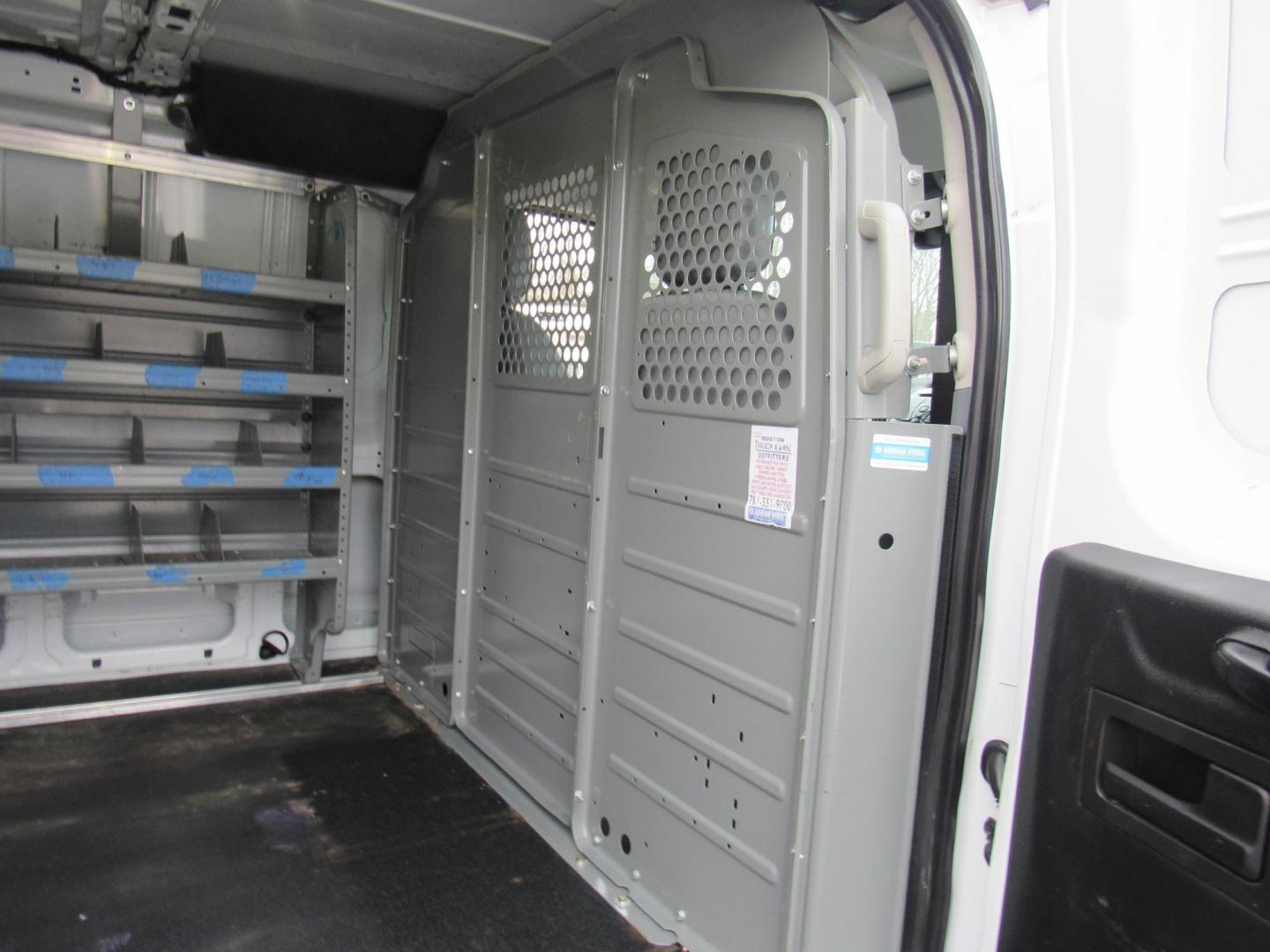 2016 White /Gray Ford Transit 250 Van Low Roof 60/40 Pass.130-in. WB (1FTYR1ZM5GK) with an 3.7L V6 DOHC 24V engine, 6A transmission, located at 215 Milton St, Dedham, MA, 02026, (781) 329-5144, 42.241905, -71.157295 - This nice low mileage cargo van is in excellent condition. Runs like new. All ASPI Motor Cras Vehicles are fully serviced before they are delivered to assure the highest quality used vehicles. Commercial service contracts are available. Call for details. Prices on all vehicles do not include $29 - Photo#9