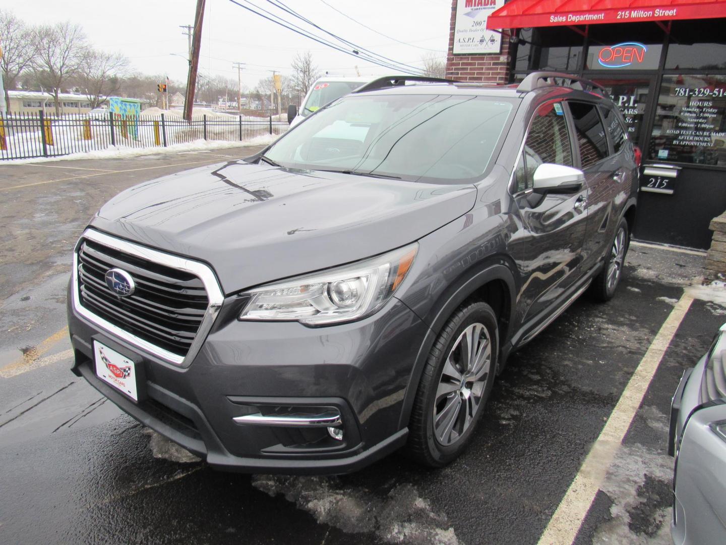 2019 SILVER /BROWN Subaru Ascent Touring 7-Passenger (4S4WMARD7K3) with an 2.4L L4 DOHC 16V engine, CVT transmission, located at 215 Milton St, Dedham, MA, 02026, (781) 329-5144, 42.241905, -71.157295 - This nice Crossover is in excellent condition. Runs like new. All ASPI Motor Cars vehicles are fully serviced before they are delivered to assure the highest quality used vehicles. comes with a 3/3 warranty included in the price. call for details. Prices on all vehicles do not include $299.95 Doc - Photo#2