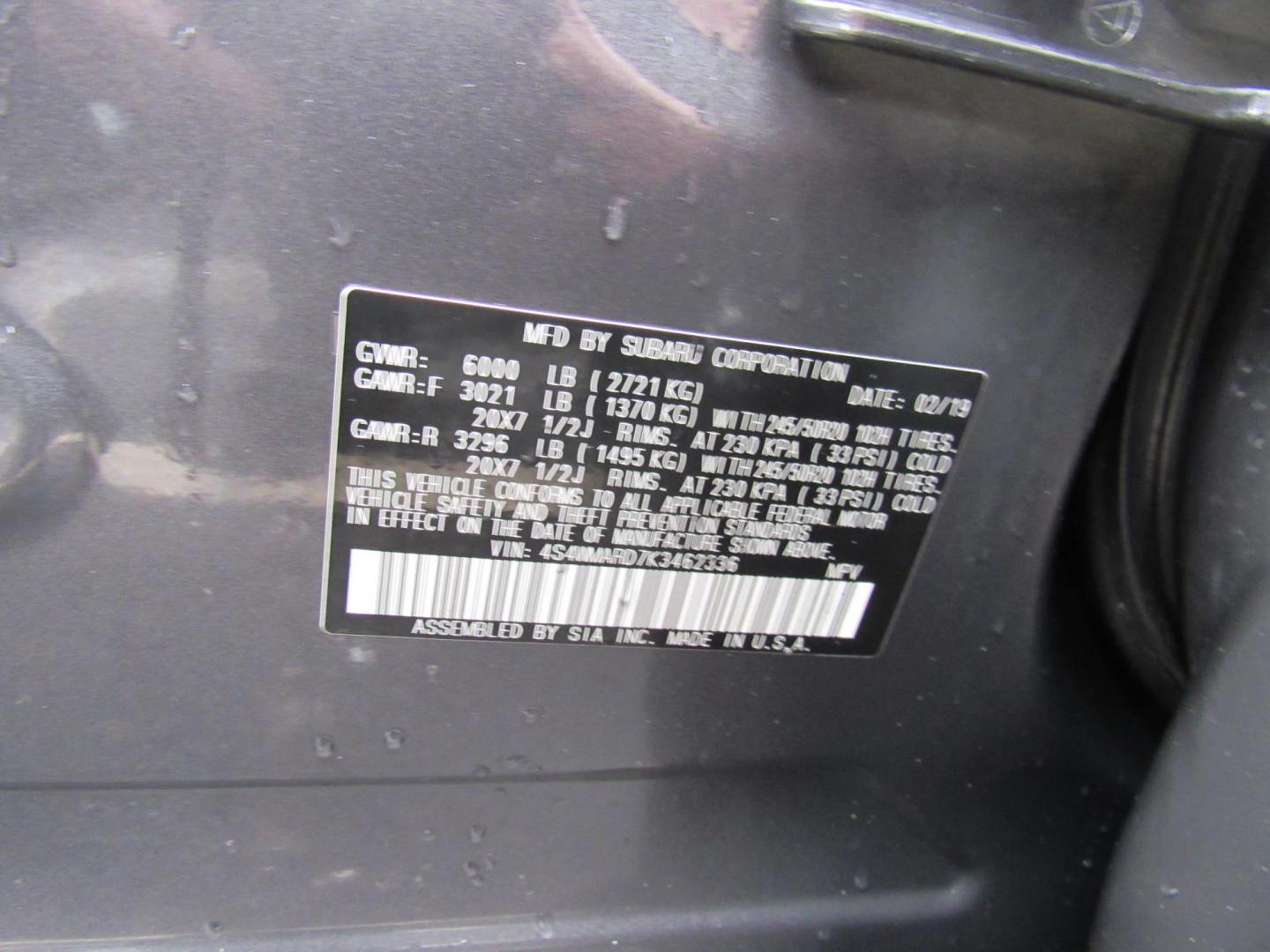 2019 SILVER /BROWN Subaru Ascent Touring 7-Passenger (4S4WMARD7K3) with an 2.4L L4 DOHC 16V engine, CVT transmission, located at 215 Milton St, Dedham, MA, 02026, (781) 329-5144, 42.241905, -71.157295 - This nice Crossover is in excellent condition. Runs like new. All ASPI Motor Cars vehicles are fully serviced before they are delivered to assure the highest quality used vehicles. comes with a 3/3 warranty included in the price. call for details. Prices on all vehicles do not include $299.95 Doc - Photo#22