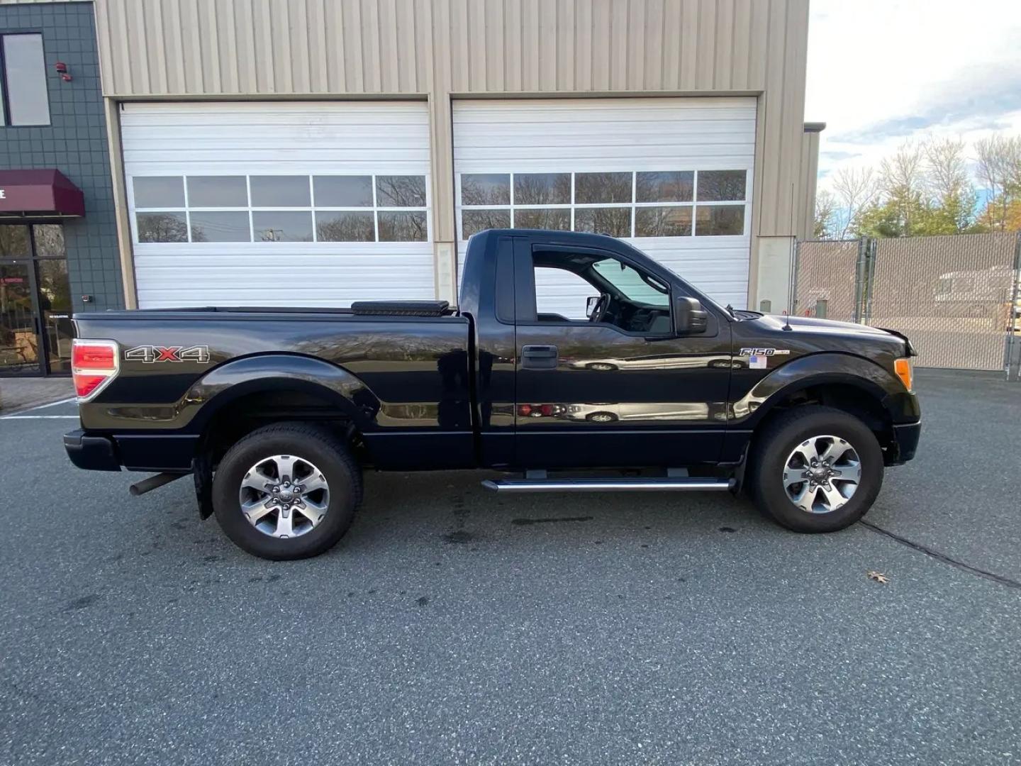2013 BLACK /gray Ford F-150 SR-5 (1FTMF1EM5DF) with an 3.5L V6 SOHC 24V engine, Automatic transmission, located at 215 Milton St, Dedham, MA, 02026, (781) 329-5144, 42.241905, -71.157295 - Get ready to hit the road in style with this sleek and powerful 2013 Ford F-150! This black beauty not only looks great but packs a punch with its 4WD/AWD capability, ensuring you can handle any terrain with ease. Safety is a top priority with ABS brakes, traction control, and a full array of airbag- Photo#1