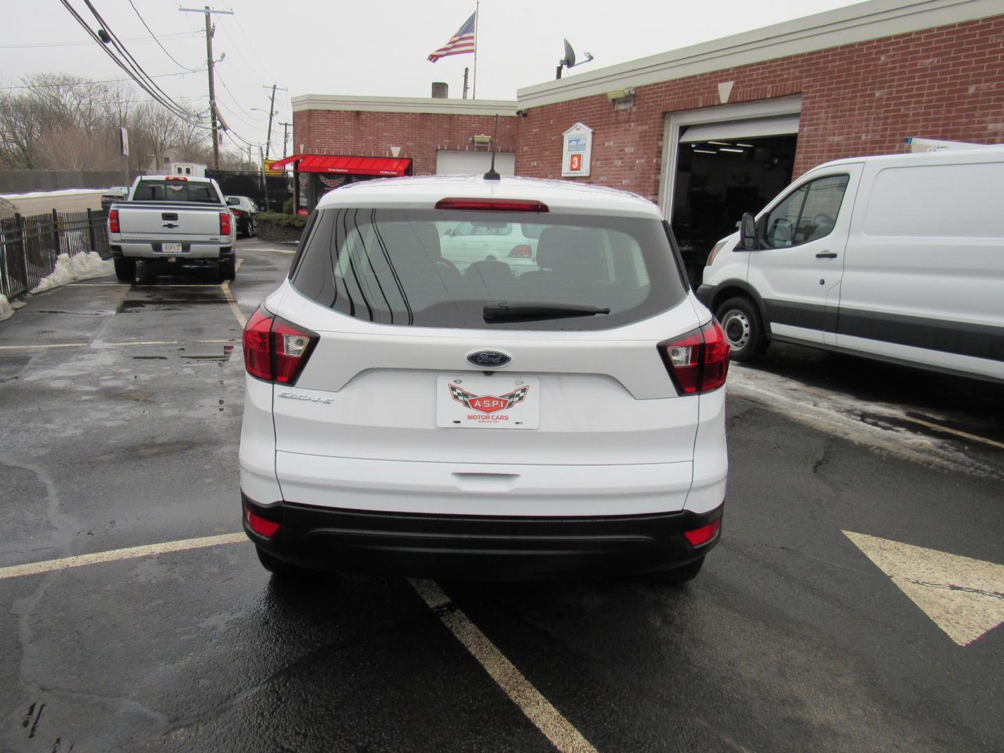 2019 White /Gray Ford Escape S FWD (1FMCU0F78KU) with an 2.5L L4 DOHC 16V engine, Automatic transmission, located at 215 Milton St, Dedham, MA, 02026, (781) 329-5144, 42.241905, -71.157295 - This nice little FWD SUV is in excellent condition. Runs like new. All ASPI Motor Cars vehicles are fully serviced before they are delivered to assure the highest quality used vehicles. Come with a 3/3 warranty included in the price. Call for details. Prices on all vehicles do not include $299.95 - Photo#5