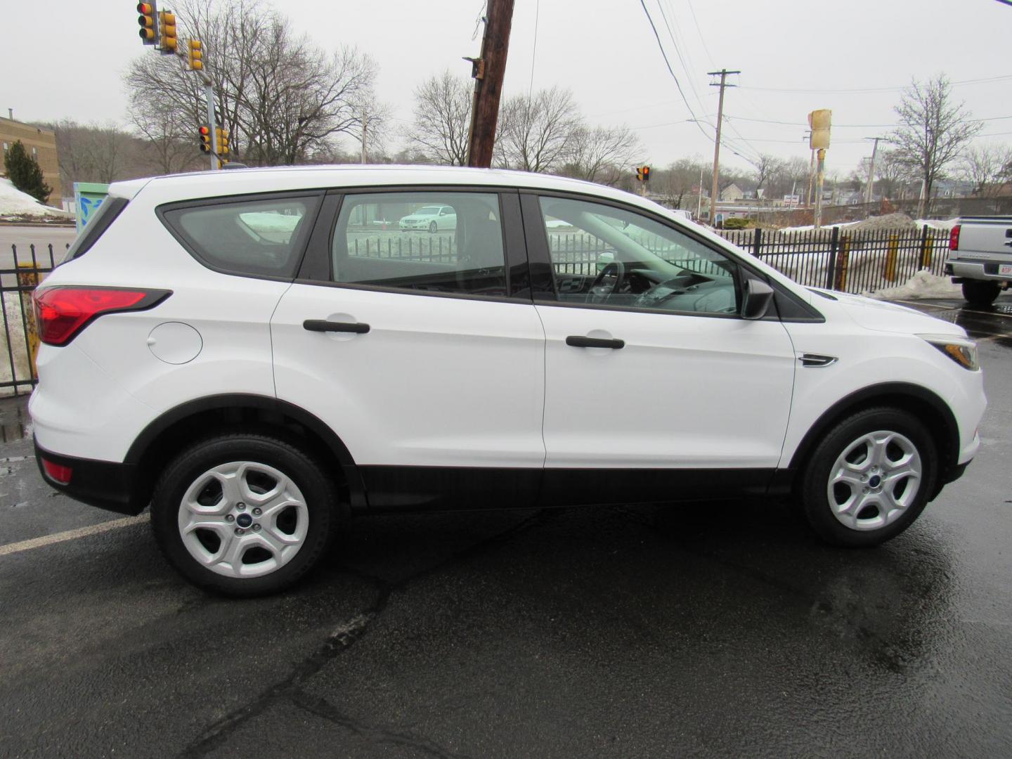 2019 White /Gray Ford Escape S FWD (1FMCU0F78KU) with an 2.5L L4 DOHC 16V engine, Automatic transmission, located at 215 Milton St, Dedham, MA, 02026, (781) 329-5144, 42.241905, -71.157295 - This nice little FWD SUV is in excellent condition. Runs like new. All ASPI Motor Cars vehicles are fully serviced before they are delivered to assure the highest quality used vehicles. Come with a 3/3 warranty included in the price. Call for details. Prices on all vehicles do not include $299.95 - Photo#7