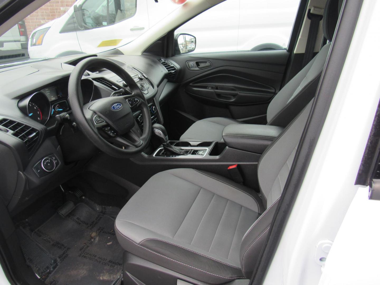 2019 White /Gray Ford Escape S FWD (1FMCU0F78KU) with an 2.5L L4 DOHC 16V engine, Automatic transmission, located at 215 Milton St, Dedham, MA, 02026, (781) 329-5144, 42.241905, -71.157295 - This nice little FWD SUV is in excellent condition. Runs like new. All ASPI Motor Cars vehicles are fully serviced before they are delivered to assure the highest quality used vehicles. Come with a 3/3 warranty included in the price. Call for details. Prices on all vehicles do not include $299.95 - Photo#12