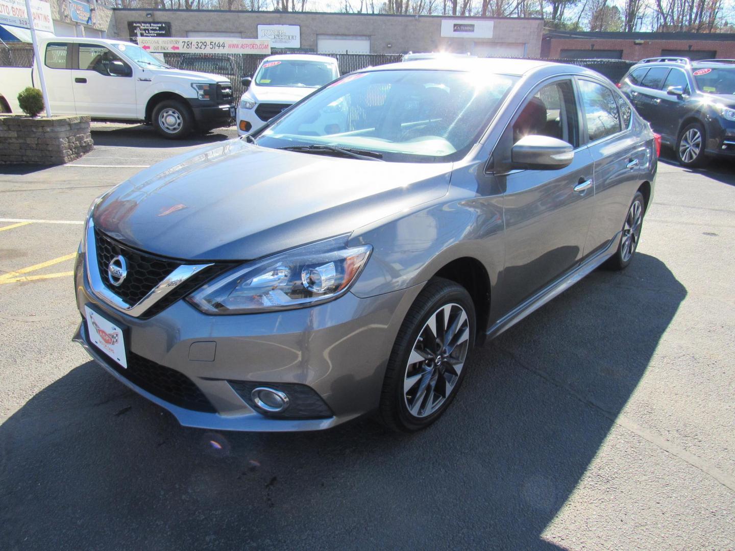 2016 GRAY /Gray Nissan Sentra FE+ S (3N1AB7AP3GY) with an 1.8L L4 SFI DOHC 16V engine, CVT transmission, located at 215 Milton St, Dedham, MA, 02026, (781) 329-5144, 42.241905, -71.157295 - Photo#2