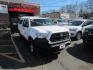 2017 White /Gray Toyota Tacoma SR5 Access Cab I4 6AT 2WD (5TFRX5GN2HX) with an 2.7L L4 DOHC 16V engine, 6A transmission, located at 215 Milton St, Dedham, MA, 02026, (781) 329-5144, 42.241905, -71.157295 - Photo#0