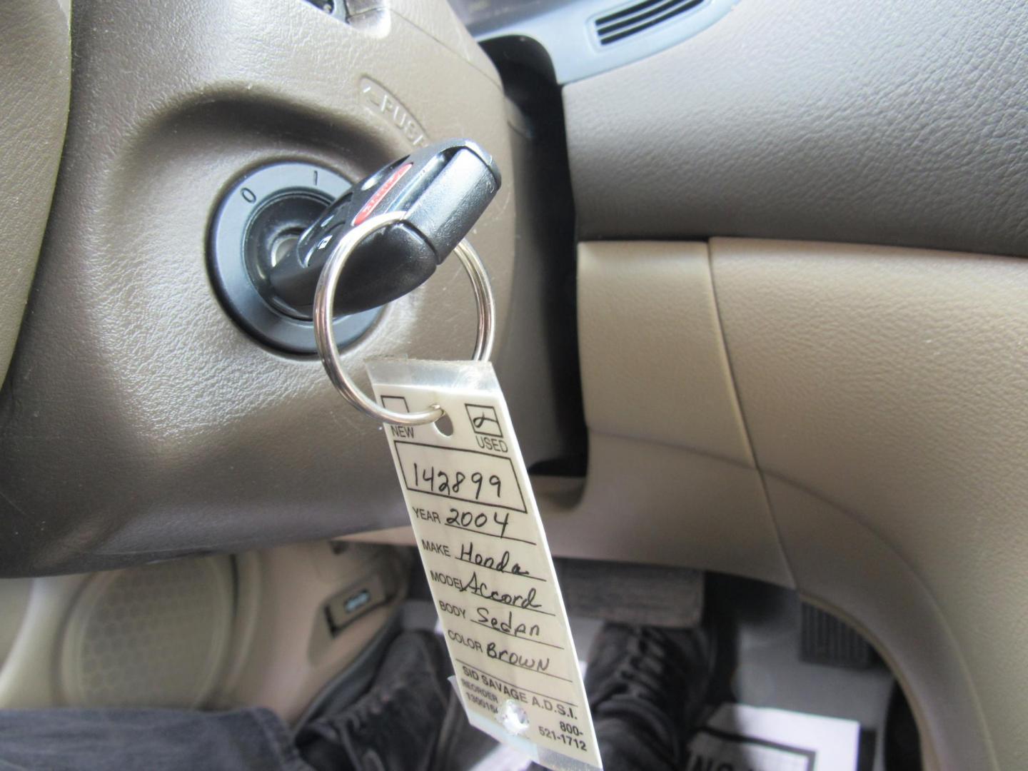 2004 Tan /BROWN Honda Accord EX sedan AT (1HGCM56614A) with an 2.4L L4 DOHC 16V engine, 5-Speed Automatic Overdrive transmission, located at 215 Milton St, Dedham, MA, 02026, (781) 329-5144, 42.241905, -71.157295 - This little sedan is far from perfect, but it is reliable transportation. Paint has scratches and lots of touch up. Overall, it looks OK Lots of life left in this low mileage vehicle. Great for a kids first car or a commuter vehicle to Boston. All ASPI Motor Cars vehicles are fully serviced before t - Photo#13