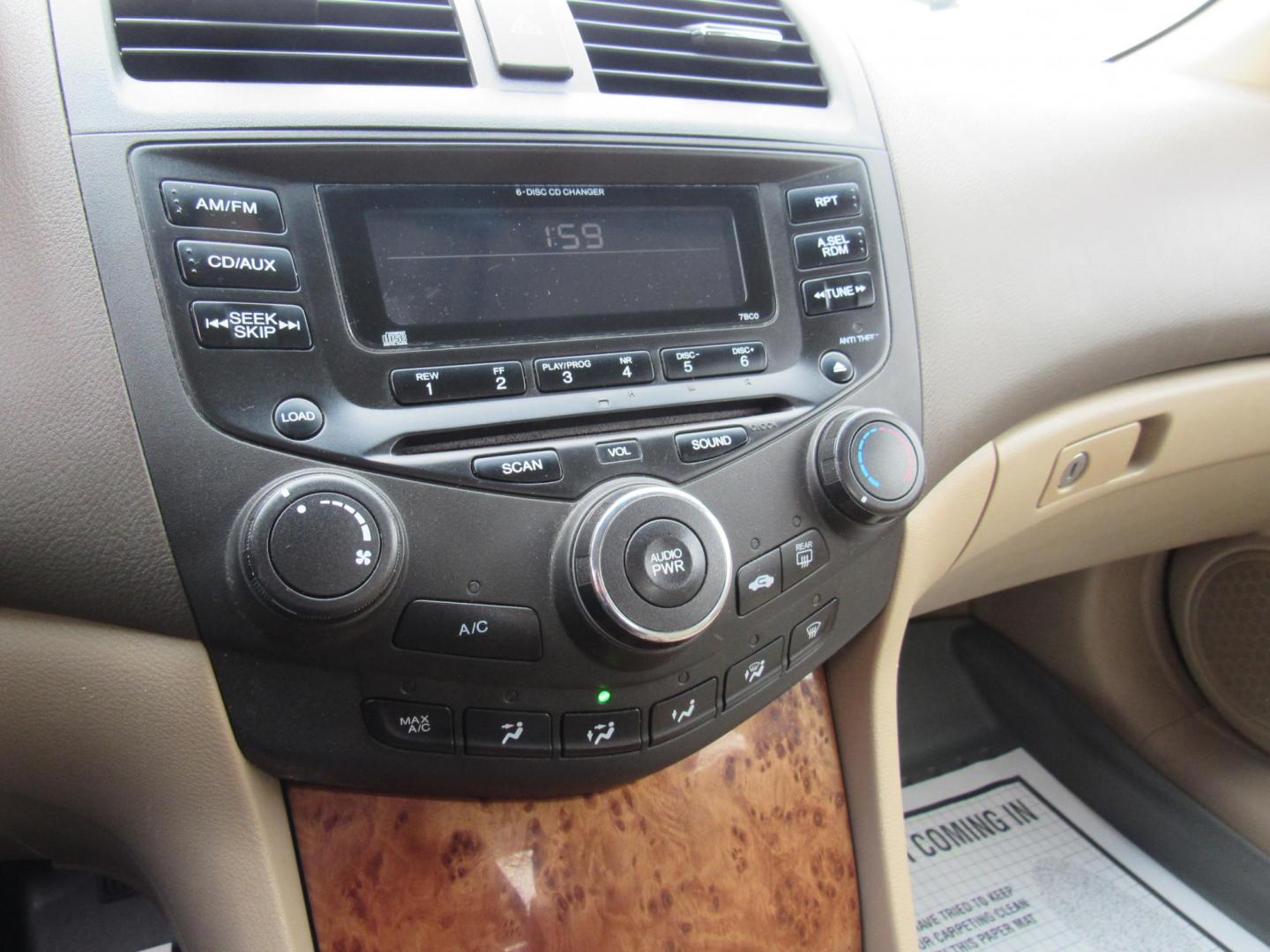 2004 Tan /BROWN Honda Accord EX sedan AT (1HGCM56614A) with an 2.4L L4 DOHC 16V engine, 5-Speed Automatic Overdrive transmission, located at 215 Milton St, Dedham, MA, 02026, (781) 329-5144, 42.241905, -71.157295 - This little sedan is far from perfect, but it is reliable transportation. Paint has scratches and lots of touch up. Overall, it looks OK Lots of life left in this low mileage vehicle. Great for a kids first car or a commuter vehicle to Boston. All ASPI Motor Cars vehicles are fully serviced before t - Photo#12