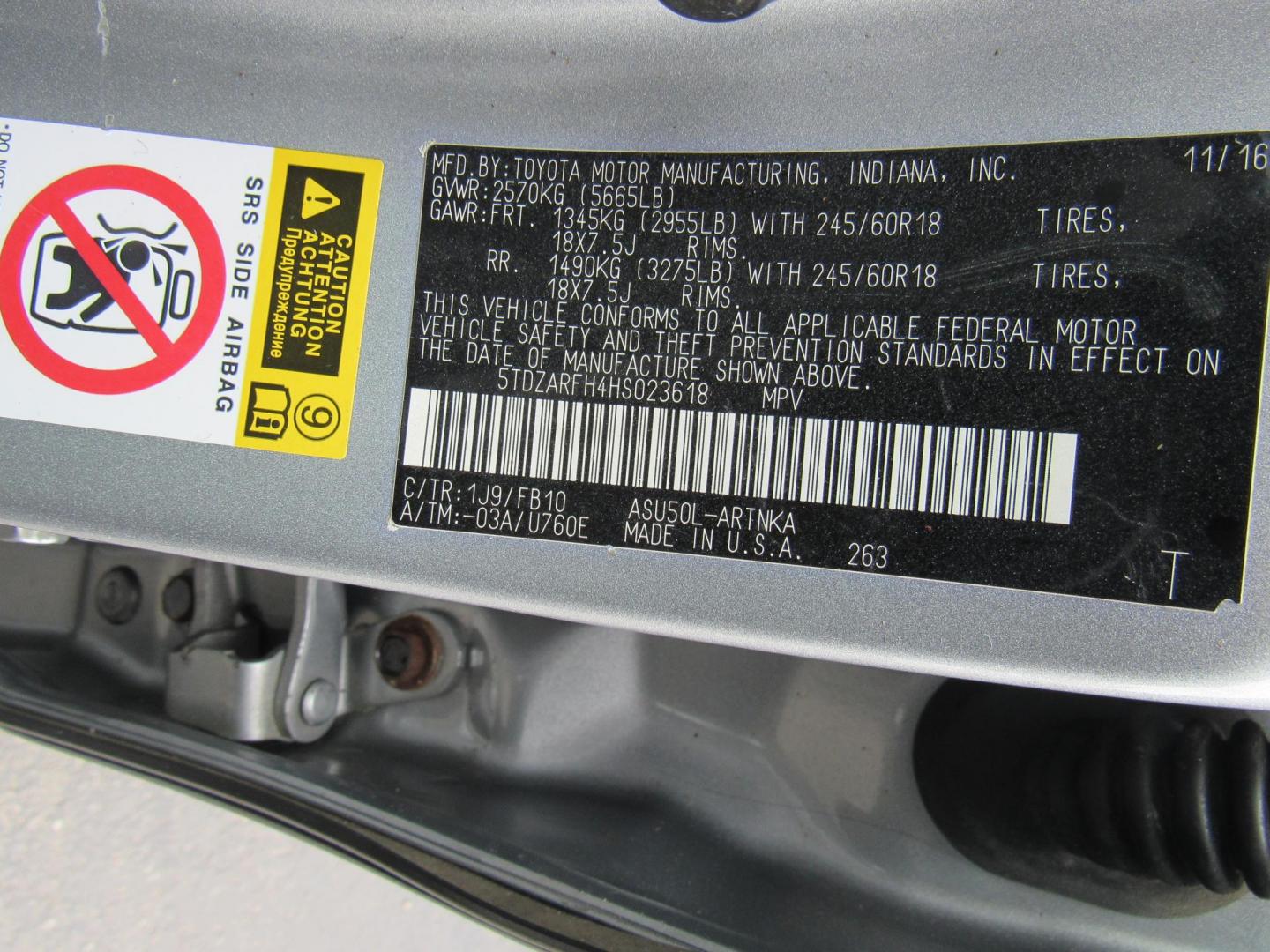 2017 SILVER /Gray Toyota Highlander LE FWD I4 (5TDZARFH4HS) with an 2.7L L4 DOHC 16V engine, 6A transmission, located at 215 Milton St, Dedham, MA, 02026, (781) 329-5144, 42.241905, -71.157295 - This dependable 7 passenger vehicle is ready for the family. The vehicle has a few scratches and paint work but overall is very clean. Runs great. All ASPI Motor Cars vehicles are fully serviced before they are delivered to assure the highest quality used vehicles. Come with a 3/3 warranty included - Photo#22