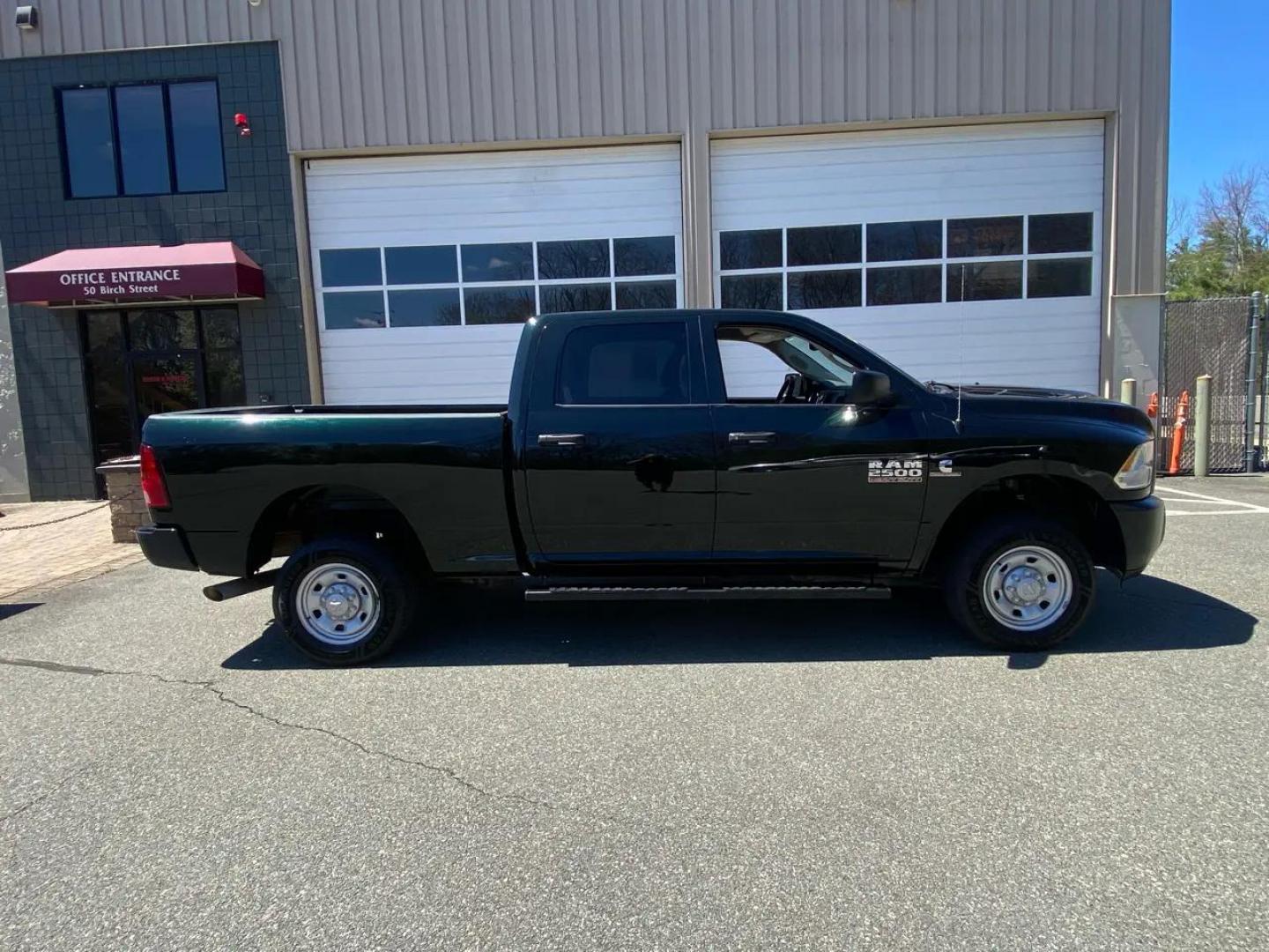 2017 /gray RAM 2500 Tradesman Crew Cab SWB 4WD (3C6UR5CL5HG) with an 6.7L L6 OHV 24V TURBO DIESEL engine, 6A transmission, located at 215 Milton St, Dedham, MA, 02026, (781) 329-5144, 42.241905, -71.157295 - Hop in and experience the power of this Dark Green 2017 RAM 2500! Equipped with top-notch safety features like Child Safety Door Locks and multiple airbags, you can rest assured that your loved ones are in good hands. Cruise control will make long drives a breeze, while the Tachometer and Trip Compu - Photo#2