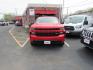 2021 Red /Gray Chevrolet Silverado 1500 Custom Crew Cab Short Box 4WD (1GCPYBEKXMZ) with an 2.7L L4 DOHC 16V TURBO engine, 6A transmission, located at 215 Milton St, Dedham, MA, 02026, (781) 329-5144, 42.241905, -71.157295 - Photo#1