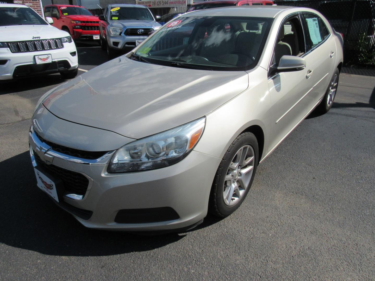 2015 Tan /Tan Chevrolet Malibu 1LT (1G11C5SL7FF) with an 2.5L L4 DOHC 16V engine, 6A transmission, located at 215 Milton St, Dedham, MA, 02026, (781) 329-5144, 42.241905, -71.157295 - Get ready to cruise in style in this sleek Tan 2015 Chevrolet Malibu! Safety is a top priority with features like child safety door locks and multiple airbags to keep you and your passengers secure. With power door locks and keyless entry, you'll have easy access to this beauty. Equipped with ABS br- Photo#2
