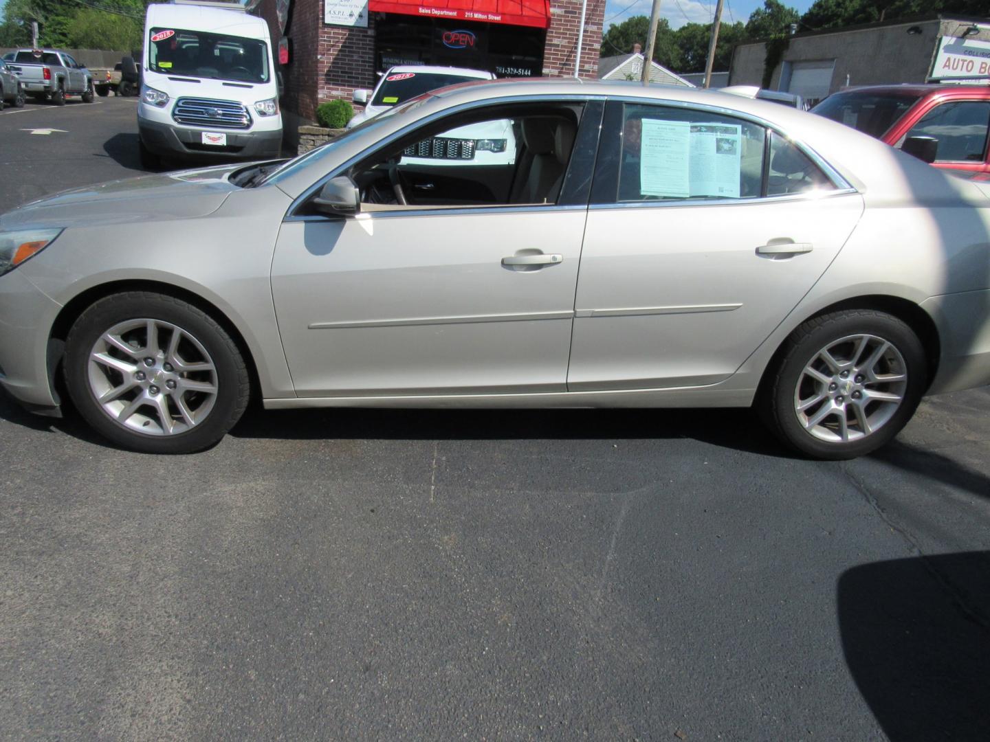 2015 Tan /Tan Chevrolet Malibu 1LT (1G11C5SL7FF) with an 2.5L L4 DOHC 16V engine, 6A transmission, located at 215 Milton St, Dedham, MA, 02026, (781) 329-5144, 42.241905, -71.157295 - Get ready to cruise in style in this sleek Tan 2015 Chevrolet Malibu! Safety is a top priority with features like child safety door locks and multiple airbags to keep you and your passengers secure. With power door locks and keyless entry, you'll have easy access to this beauty. Equipped with ABS br- Photo#3