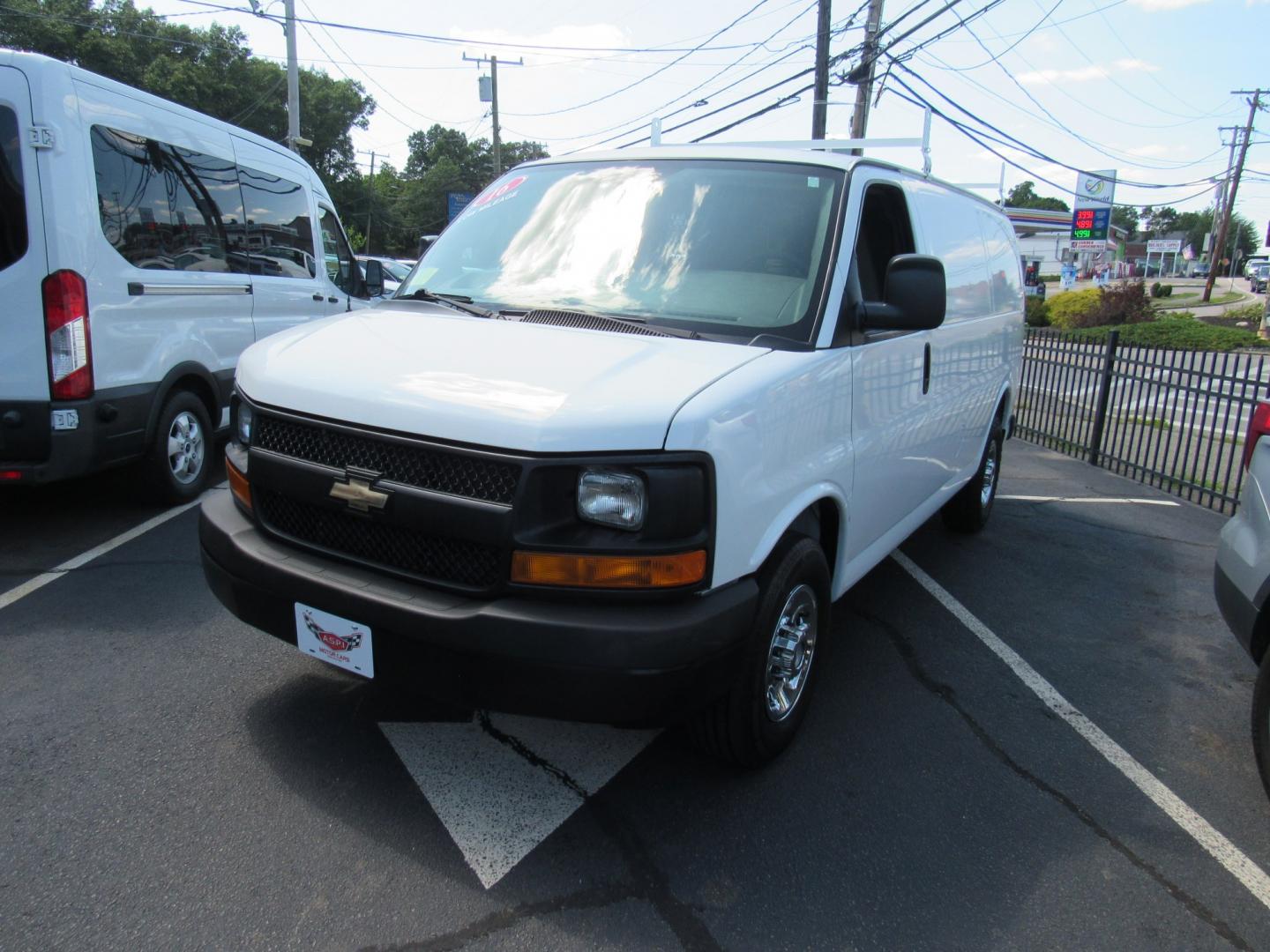 2016 White /Gray Chevrolet Express 2500 Cargo (1GCWGAFF5G1) with an 4.8L V8 FFV engine, 6A transmission, located at 215 Milton St, Dedham, MA, 02026, (781) 329-5144, 42.241905, -71.157295 - Wow, where are you going to find low mileage like this. 27 K miles on the nice work van. Racks and bins already installed. Don't miss this one. All ASPI Motor Cars vehicles are fully service before they are delivered to assure the highest quality used vehicles. Call for details- Photo#2