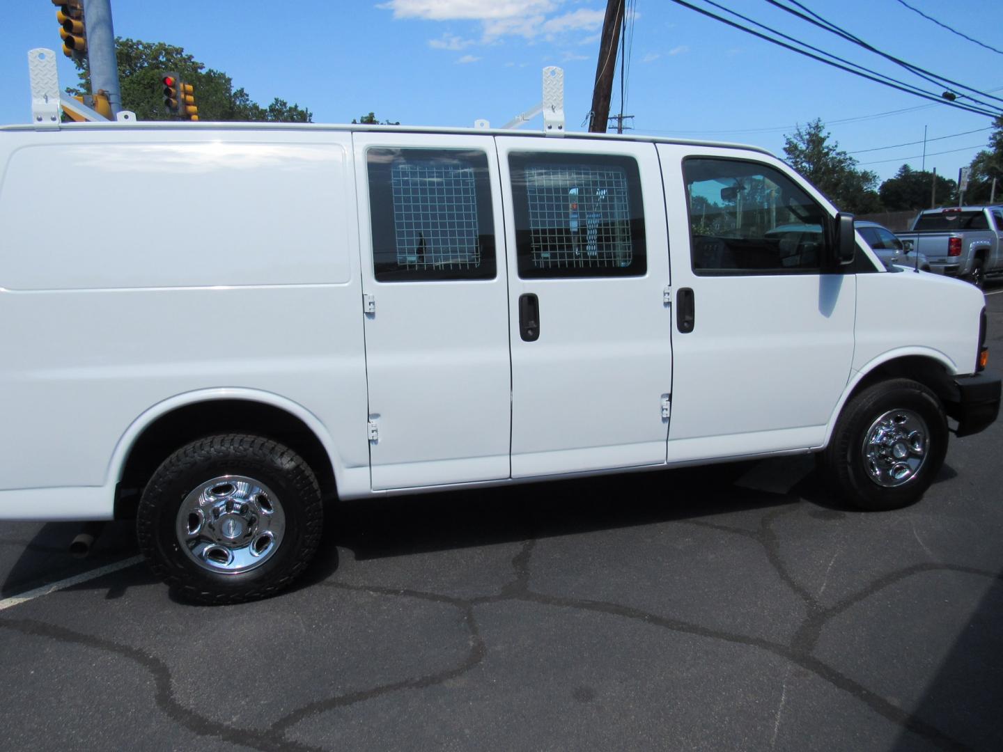 2016 White /Gray Chevrolet Express 2500 Cargo (1GCWGAFF5G1) with an 4.8L V8 FFV engine, 6A transmission, located at 215 Milton St, Dedham, MA, 02026, (781) 329-5144, 42.241905, -71.157295 - Wow, where are you going to find low mileage like this. 27 K miles on the nice work van. Racks and bins already installed. Don't miss this one. All ASPI Motor Cars vehicles are fully service before they are delivered to assure the highest quality used vehicles. Call for details- Photo#7
