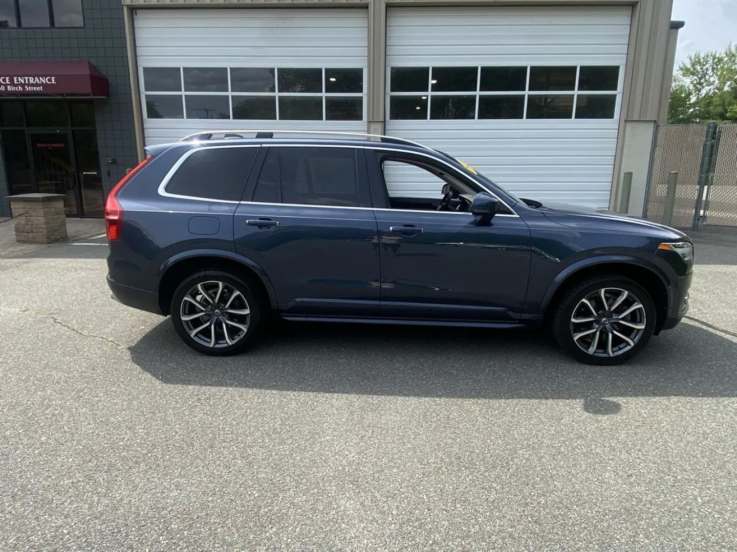 2019 Blue /Black Volvo XC90 T5 Momentum (YV4102PK5K1) with an 2.0L L4 DOHC 16V engine, 8A transmission, located at 215 Milton St, Dedham, MA, 02026, (781) 329-5144, 42.241905, -71.157295 - Zoom through the streets in style and safety with this sleek and sophisticated Blue 2019 Volvo XC90. With its state-of-the-art technology and top-notch engineering, this beauty is sure to turn heads wherever you go. Equipped with all the bells and whistles you could ask for, this XC90 ensures a smoo- Photo#2