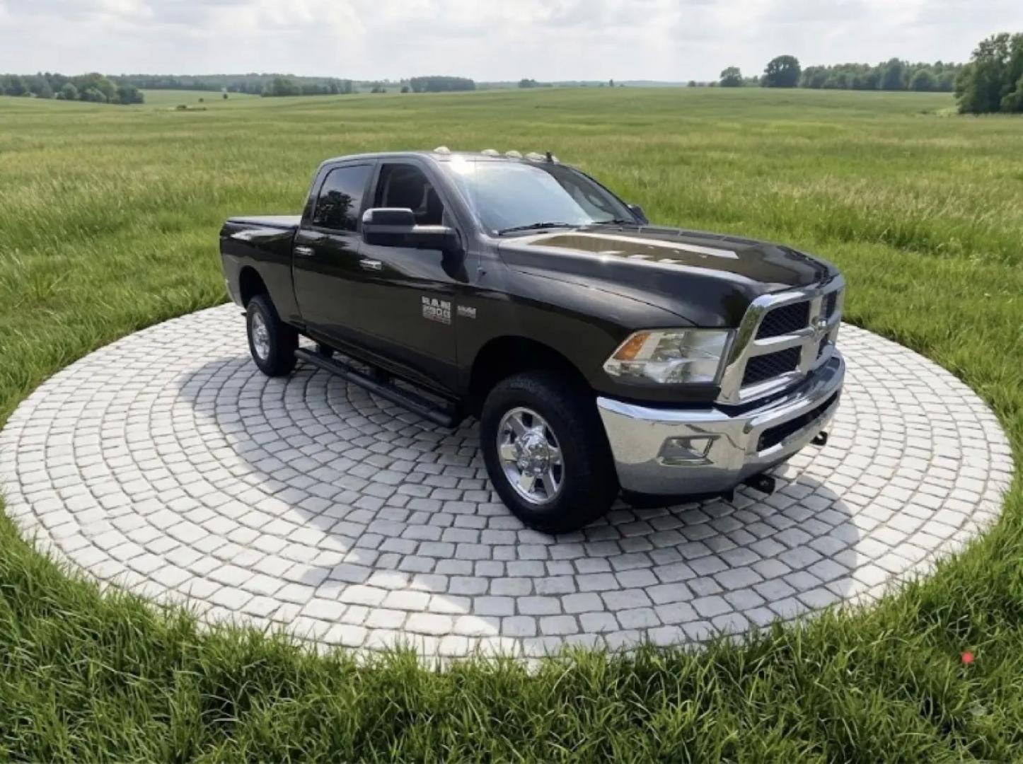 2013 Bronz /Grey RAM 2500 SLT Crew Cab SWB 4WD (3C6TR5DT8DG) with an 5.7L V8 OHV 16V engine, 6A transmission, located at 215 Milton St, Dedham, MA, 02026, (781) 329-5144, 42.241905, -71.157295 - This Bronze 2013 RAM 2500 is the kind of truck that looks ready for work even when it’s headed out for the weekend. Under the hood, the 5.7L gasoline V8 brings the muscle, while 4WD and a confident mix of traction control, ABS, and stability control help keep things planted when the road (or jobsi- Photo#0