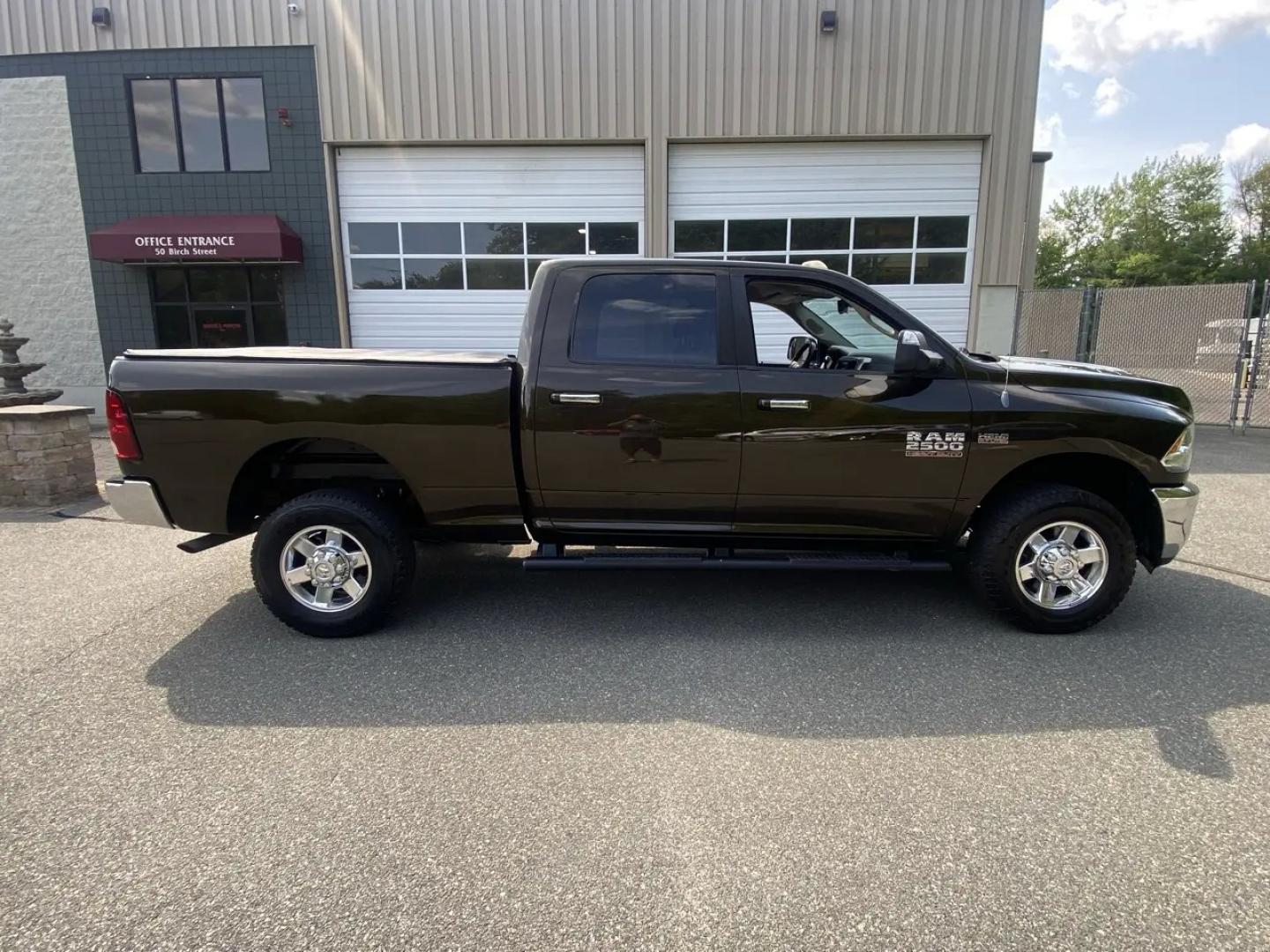 2013 Bronz /Grey RAM 2500 SLT Crew Cab SWB 4WD (3C6TR5DT8DG) with an 5.7L V8 OHV 16V engine, 6A transmission, located at 215 Milton St, Dedham, MA, 02026, (781) 329-5144, 42.241905, -71.157295 - This Bronze 2013 RAM 2500 is the kind of truck that looks ready for work even when it’s headed out for the weekend. Under the hood, the 5.7L gasoline V8 brings the muscle, while 4WD and a confident mix of traction control, ABS, and stability control help keep things planted when the road (or jobsi- Photo#2