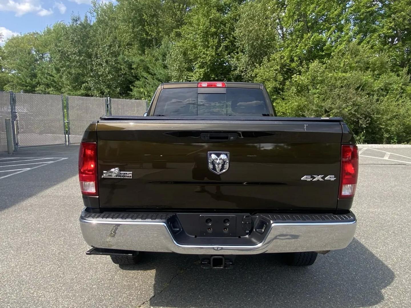 2013 Bronz /Grey RAM 2500 SLT Crew Cab SWB 4WD (3C6TR5DT8DG) with an 5.7L V8 OHV 16V engine, 6A transmission, located at 215 Milton St, Dedham, MA, 02026, (781) 329-5144, 42.241905, -71.157295 - This Bronze 2013 RAM 2500 is the kind of truck that looks ready for work even when it’s headed out for the weekend. Under the hood, the 5.7L gasoline V8 brings the muscle, while 4WD and a confident mix of traction control, ABS, and stability control help keep things planted when the road (or jobsi- Photo#8