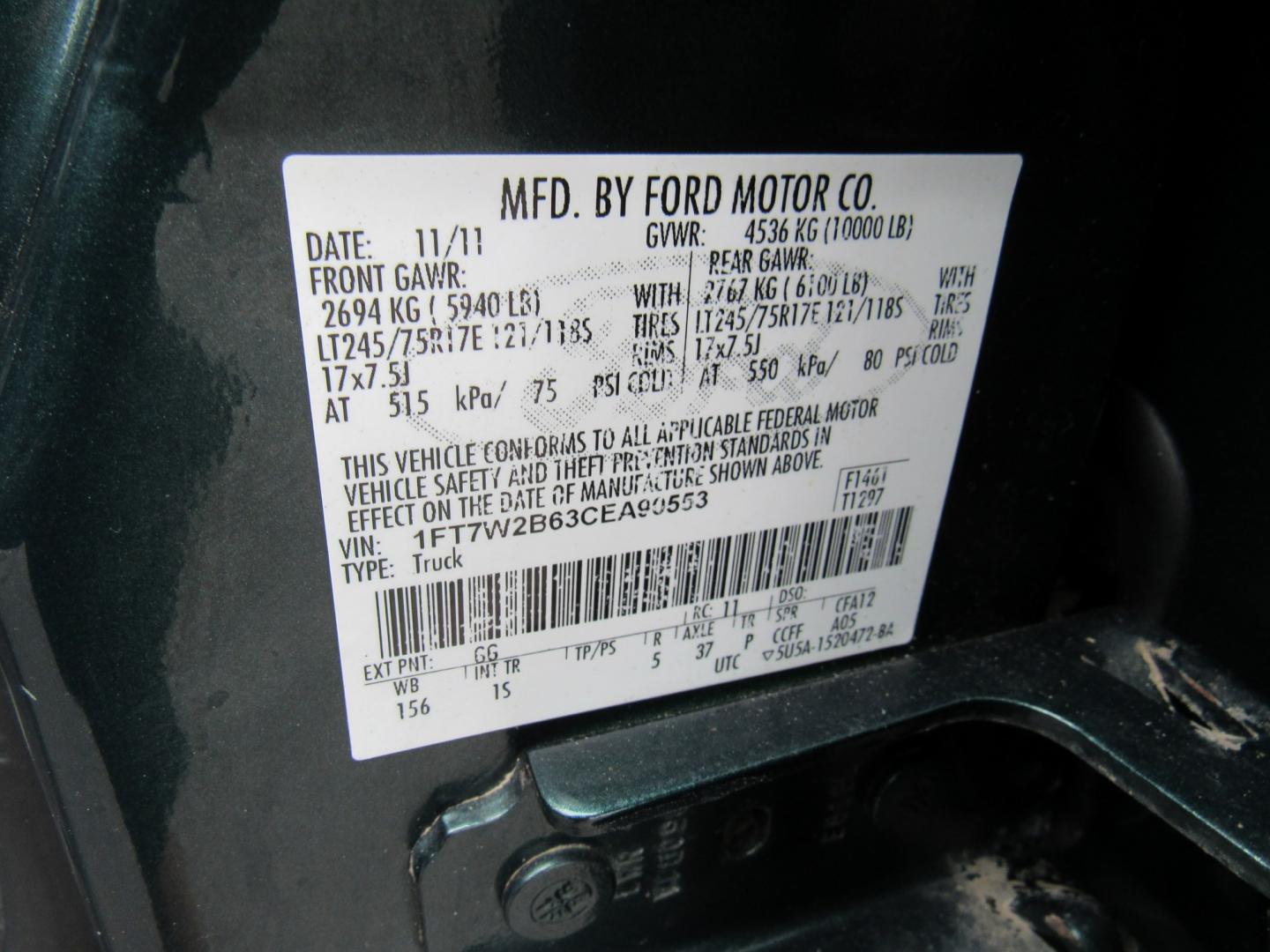 2012 Green /Gray Ford F-250 SD King Ranch Crew Cab 4WD (1FT7W2B63CE) with an 6.2L V8 OHV 16V engine, 6-Speed Automatic transmission, located at 215 Milton St, Dedham, MA, 02026, (781) 329-5144, 42.241905, -71.157295 - This nice plow truck has a brand-new Aluminum bed. Frame is in excellent condition and has been coated. Comes with an 8' Fisher Minute Ma plow and Fish Stick controller. All ASPI Motor Cras vehicles are fully serviced before they are delivered. All Commercial vehicles are sold as-is. We encourage al- Photo#18