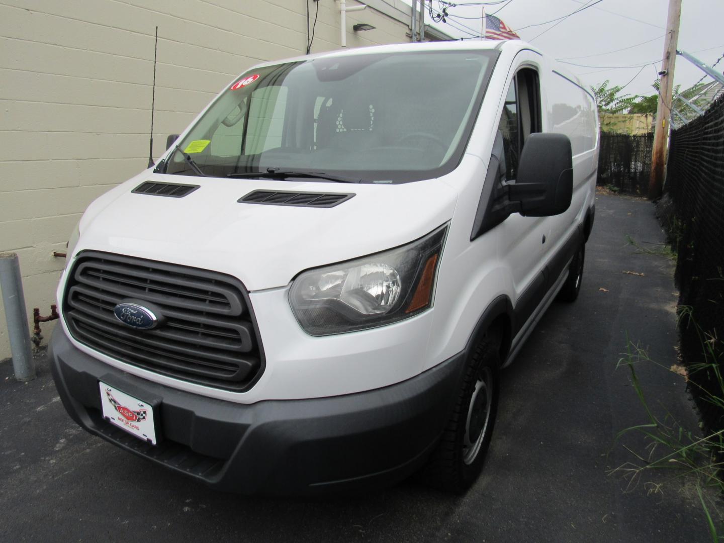 2016 White /Gray Ford Transit 250 Van Low Roof w/Sliding Pass. 130-in. WB (1FTYR1YG9GK) with an 3.5L V6 DOHC 24V engine, 6A transmission, located at 215 Milton St, Dedham, MA, 02026, (781) 329-5144, 42.241905, -71.157295 - This nice work van is ready to go. Excellent condition and runs great. All ASPI Motor Cars vehicles are fully serviced before they are delivered. All commercial vehicles are sold AS-IS. We suggest the buyer has the vehicle inspected before purchase.- Photo#2