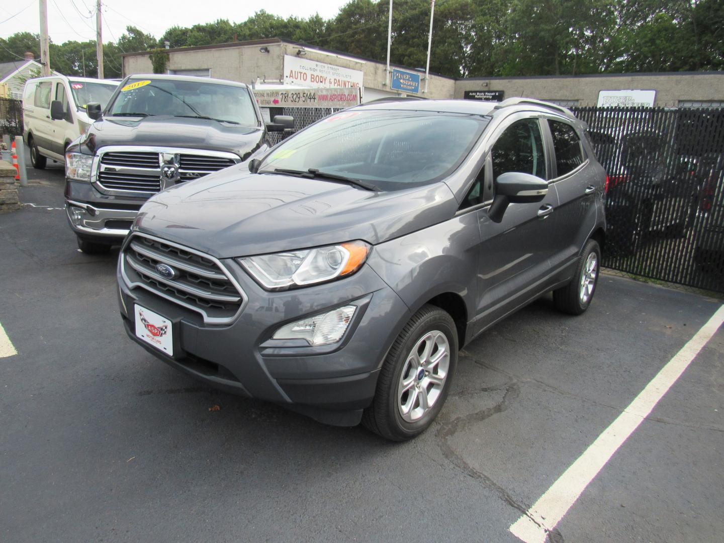 2020 Gray /Gray Ford EcoSport SE AWD (MAJ6S3GL2LC) with an 2.0L L4 DOHC 16V engine, 6A transmission, located at 215 Milton St, Dedham, MA, 02026, (781) 329-5144, 42.241905, -71.157295 - This little compact has low mileage. Runs like new. Great on gas. All ASPI Motor Cars vehicles are fully serviced before they are delivered to assure the highest quality used vehicles. Comes with a 3/3 warranty included in the price. Call for details.- Photo#2