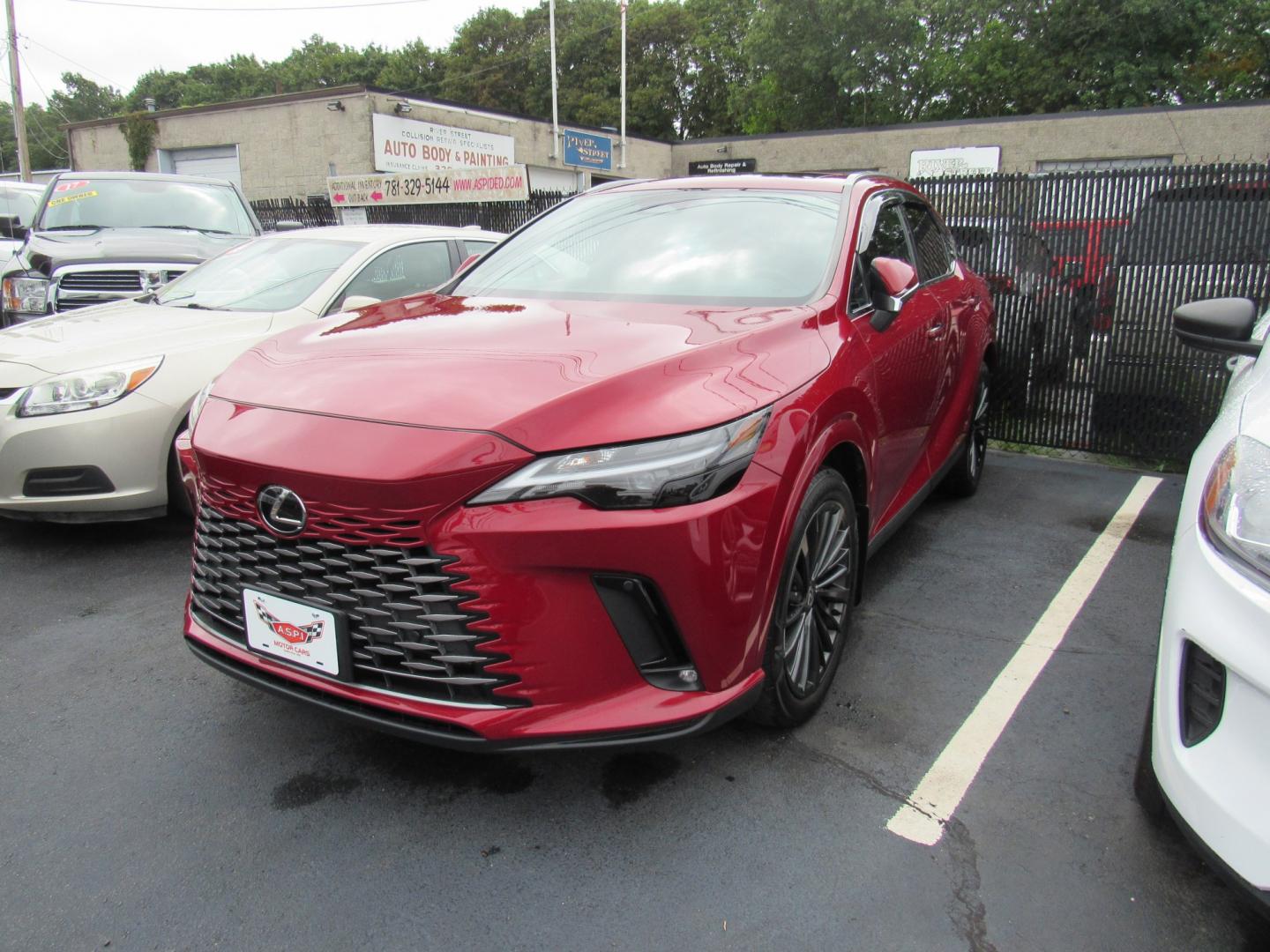 2025 Burgandy /BLACK Lexus RX 350 AWD (2T2BAMCA7SC) with an 2.4L L4 DOHC 16V engine, 6A transmission, located at 215 Milton St, Dedham, MA, 02026, (781) 329-5144, 42.241905, -71.157295 - This beautiful Lexus is like brand new. Loaded up with all the toys. Still on factory warranty. Ceramic coated paint. Lexus service since new. all ASPI Motor Cars are fully serviced before they are delivered to assure the highest quality used vehicles. Comes with a 3/3 certified warranty included in- Photo#2
