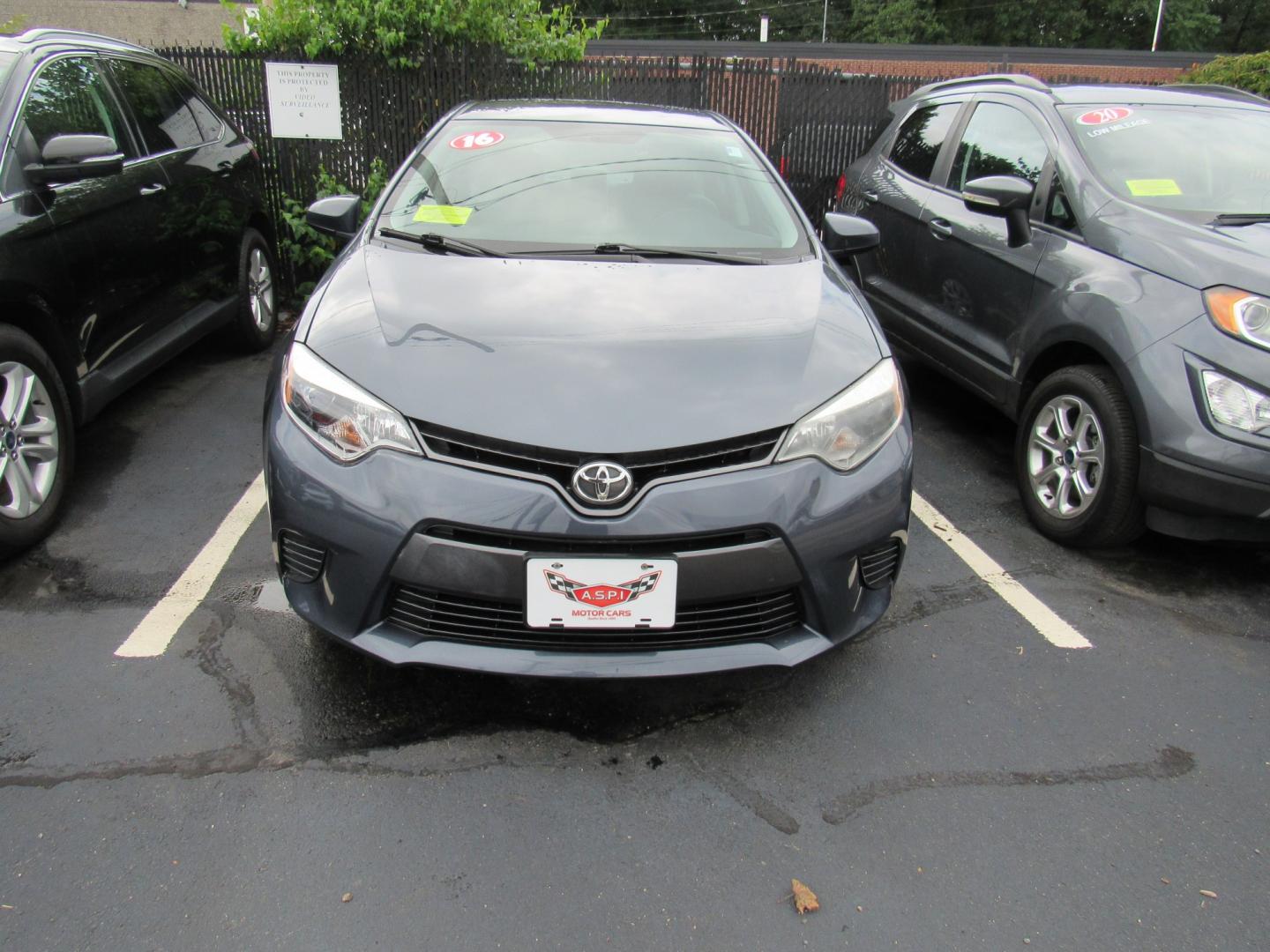 2016 Gray /Gray Toyota Corolla L 4-Speed AT (2T1BURHE4GC) with an 1.8L L4 DOHC 16V engine, 4A transmission, located at 215 Milton St, Dedham, MA, 02026, (781) 329-5144, 42.241905, -71.157295 - This nice low mileage compact is in excellent condition Runs like new. All ASPI Motor Cars vehicles are fully serviced before they are delivered to assure the highest quality used vehicles. Comes with a 3/3 warranty included in the price. Call for details.- Photo#1