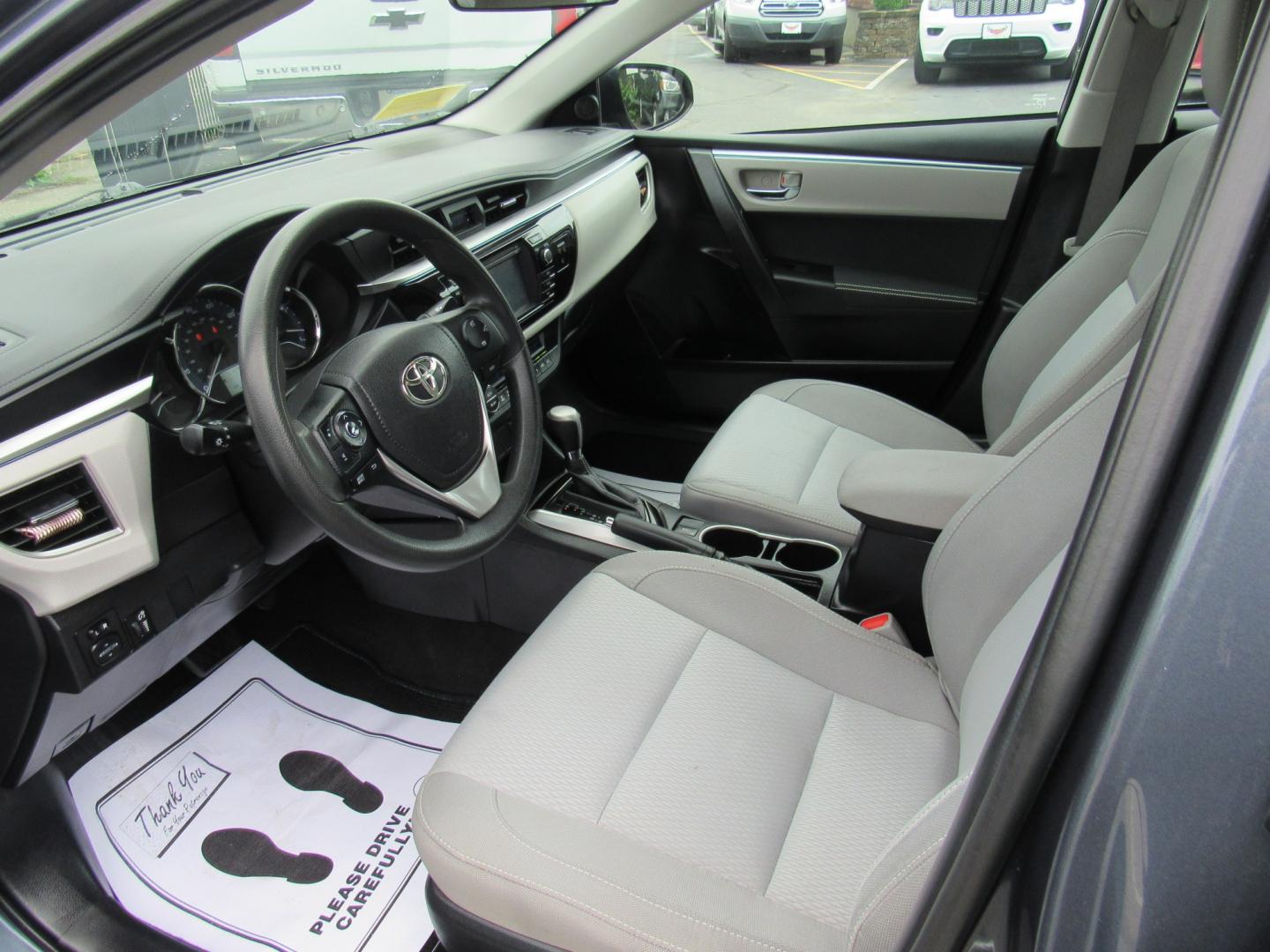 2016 Gray /Gray Toyota Corolla L 4-Speed AT (2T1BURHE4GC) with an 1.8L L4 DOHC 16V engine, 4A transmission, located at 215 Milton St, Dedham, MA, 02026, (781) 329-5144, 42.241905, -71.157295 - This nice low mileage compact is in excellent condition Runs like new. All ASPI Motor Cars vehicles are fully serviced before they are delivered to assure the highest quality used vehicles. Comes with a 3/3 warranty included in the price. Call for details.- Photo#12