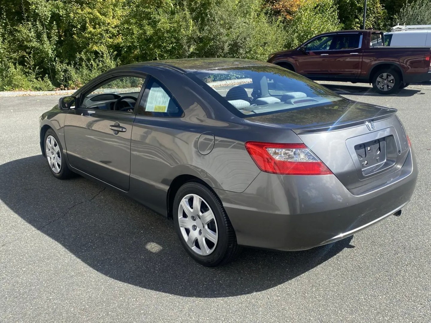 2010 Gray /Grey Honda Civic LX Coupe 5-Speed AT (2HGFG1B64AH) with an 1.8L L4 SOHC 16V engine, 5A transmission, located at 215 Milton St, Dedham, MA, 02026, (781) 329-5144, 42.241905, -71.157295 - Turn heads and hit the road in this sleek Gray 2010 Honda Civic. This reliable ride offers peace of mind with its safety features such as multiple airbags, ABS brakes, and a trunk anti-trap device. With power windows, keyless entry, and cruise control, this Civic makes every drive a breeze. Let the- Photo#6