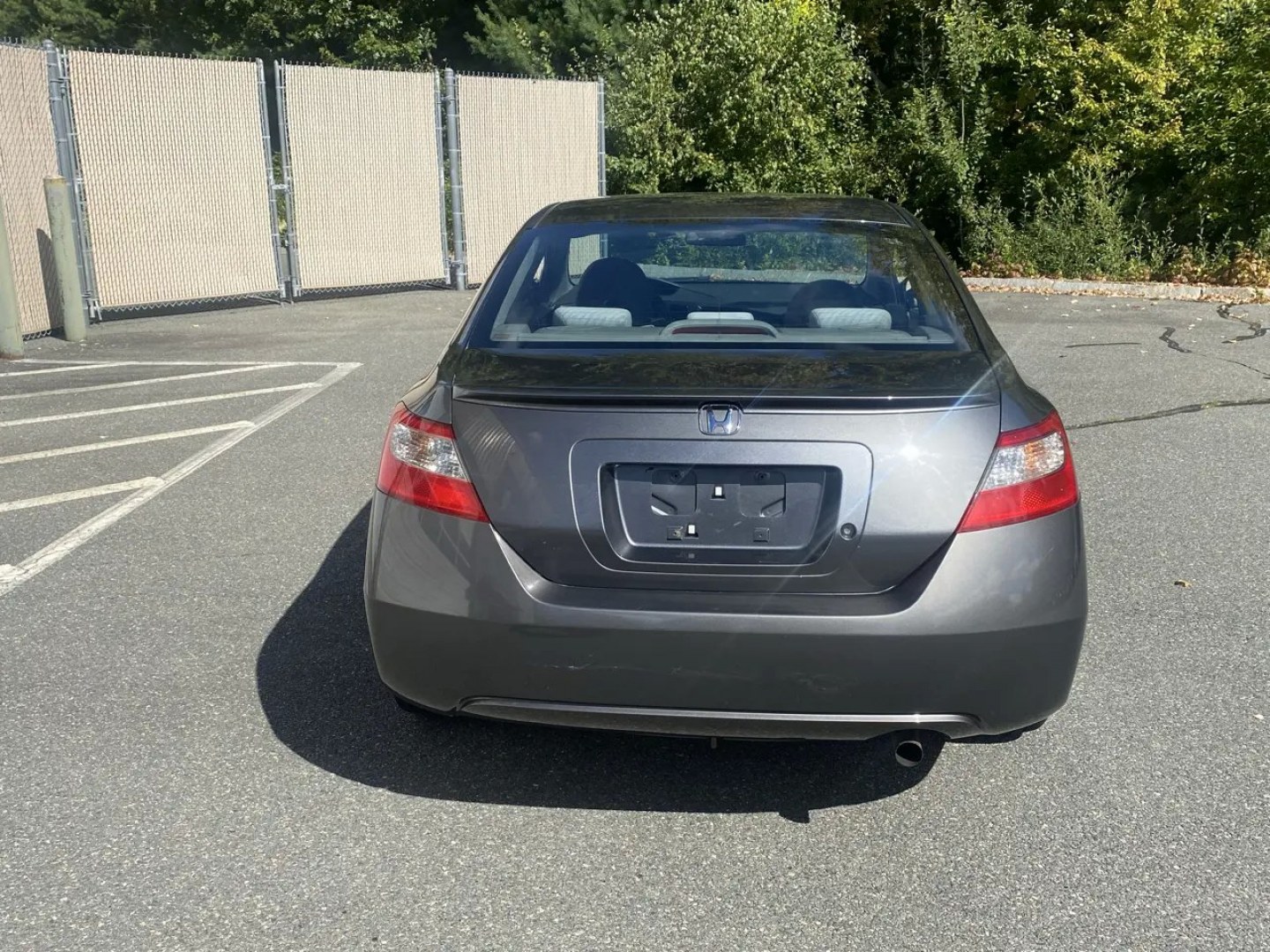 2010 Gray /Grey Honda Civic LX Coupe 5-Speed AT (2HGFG1B64AH) with an 1.8L L4 SOHC 16V engine, 5A transmission, located at 215 Milton St, Dedham, MA, 02026, (781) 329-5144, 42.241905, -71.157295 - Turn heads and hit the road in this sleek Gray 2010 Honda Civic. This reliable ride offers peace of mind with its safety features such as multiple airbags, ABS brakes, and a trunk anti-trap device. With power windows, keyless entry, and cruise control, this Civic makes every drive a breeze. Let the- Photo#8
