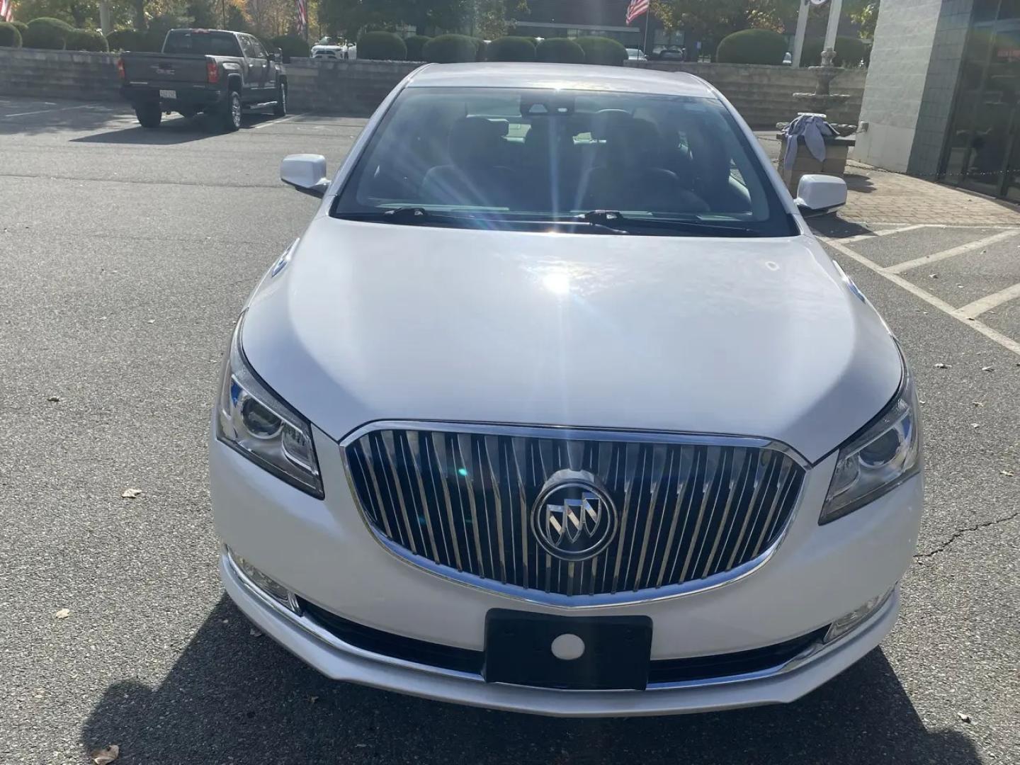 2016 Pearl /Tan Buick LaCrosse Leather Package (1G4GB5G36GF) with an 3.6L V6 DOHC 24V FFV engine, 6A transmission, located at 215 Milton St, Dedham, MA, 02026, (781) 329-5144, 42.241905, -71.157295 - Slide into this Pearl White 2016 Buick LaCrosse and you’ll see why it’s such a great everyday upgrade: a smooth, quiet sedan with a confident FWD stance, an automatic transmission, and a strong 3.6L V6 under the hood. It’s the kind of car that makes commutes feel shorter and road trips feel ea- Photo#7