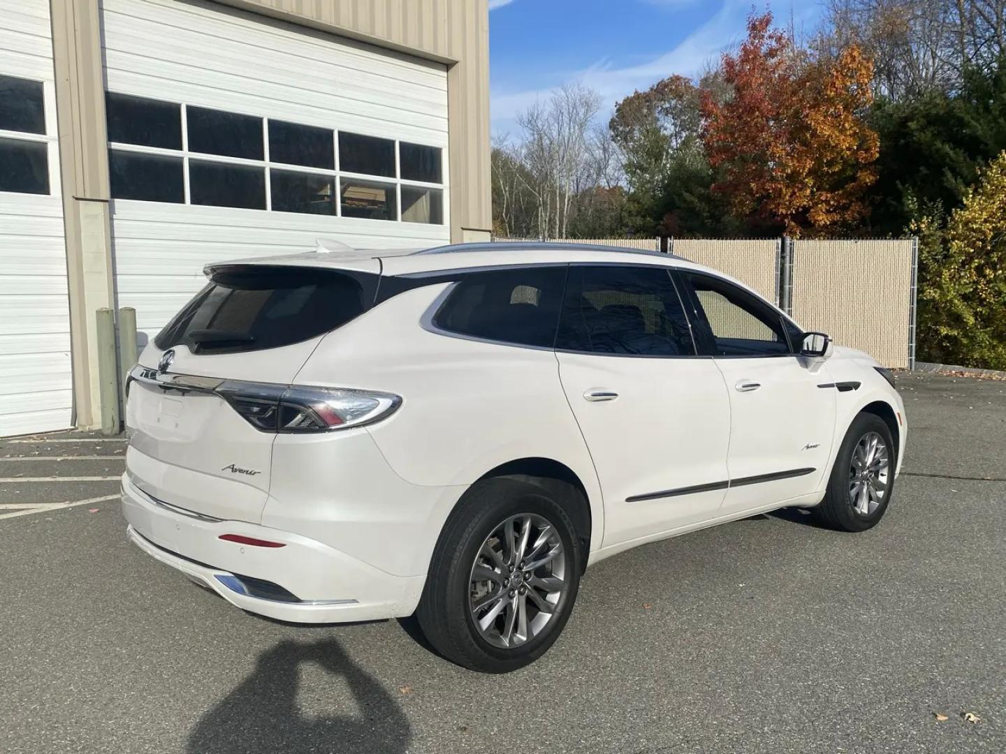 2023 White /charcoal Buick Enclave Avenir AWD (5GAEVCKW1PJ) with an 3.6L V6 DOHC 24V engine, 9A transmission, located at 215 Milton St, Dedham, MA, 02026, (781) 329-5144, 42.241905, -71.157295 - Meet the White 2023 Buick Enclave—an SUV that makes everyday driving feel a little more first-class. Under the hood, a 3.6L V6 pairs with a smooth automatic transmission, while confident AWD helps you stay composed when the weather (or the road) gets unpredictable. Stability and traction systems w- Photo#3